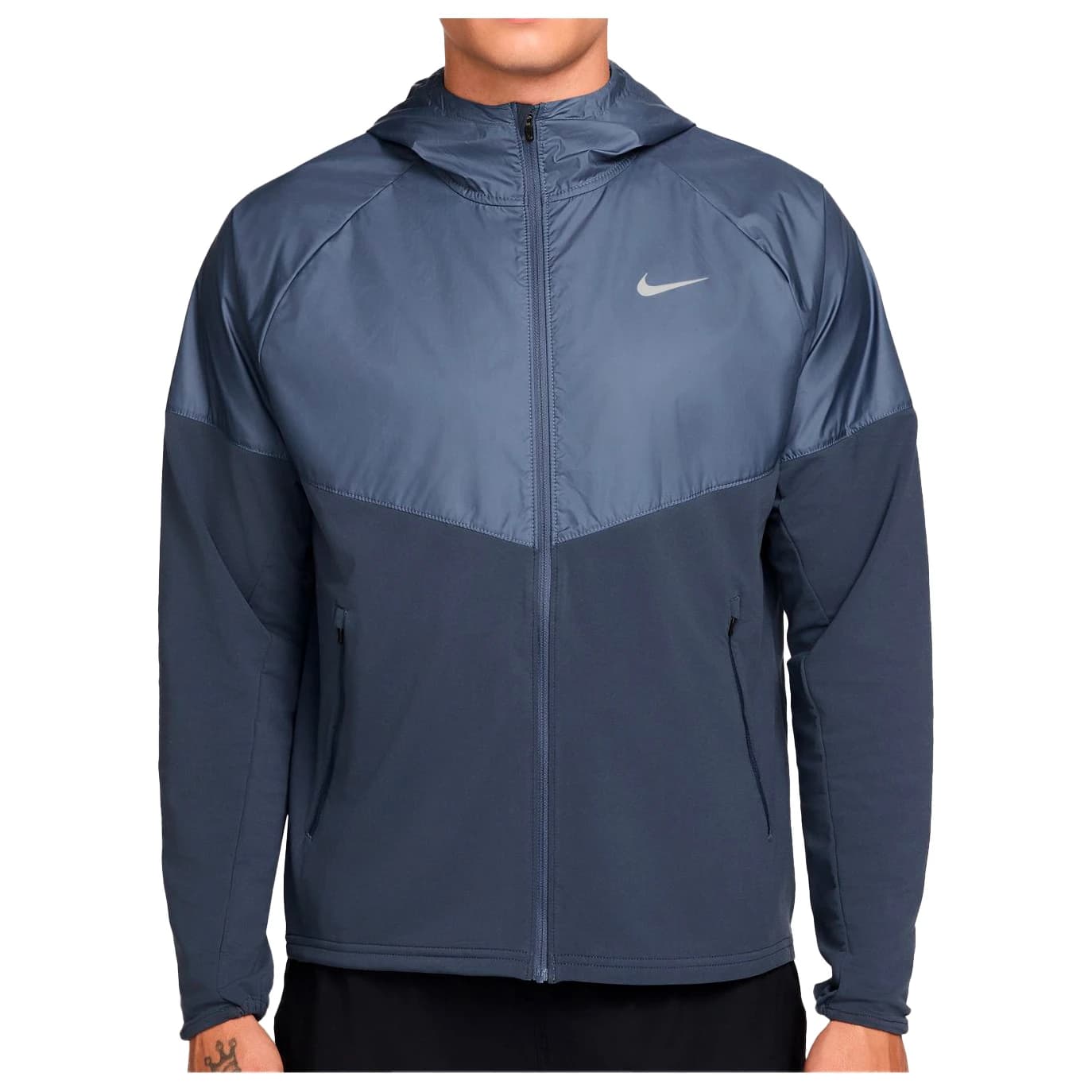 Мъжко яке за бягане Nike Miler Therma-Fit Repel Winterized Running Jacket - Thunder Blue / Reflective Silver