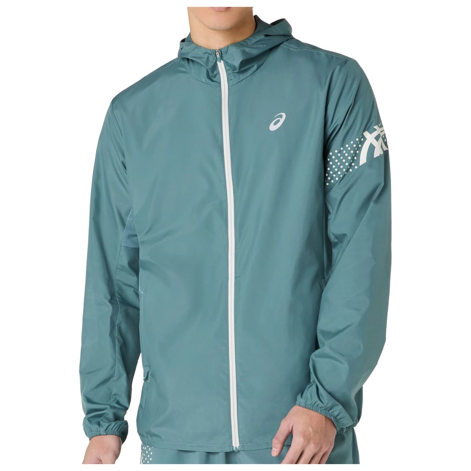 Мъжко яке за бягане Asics Icon Jacket Running jacket - Foggy Teal