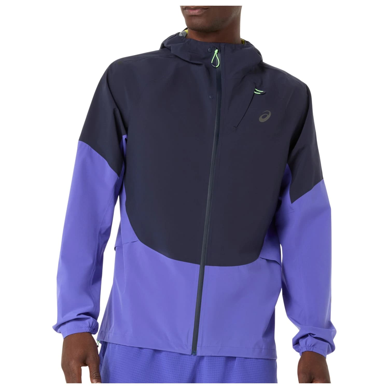 Яке за бягане Asics Metarun Legend Jacket Running jacket - Midnight / Cobalt Burst / Illuminate Green