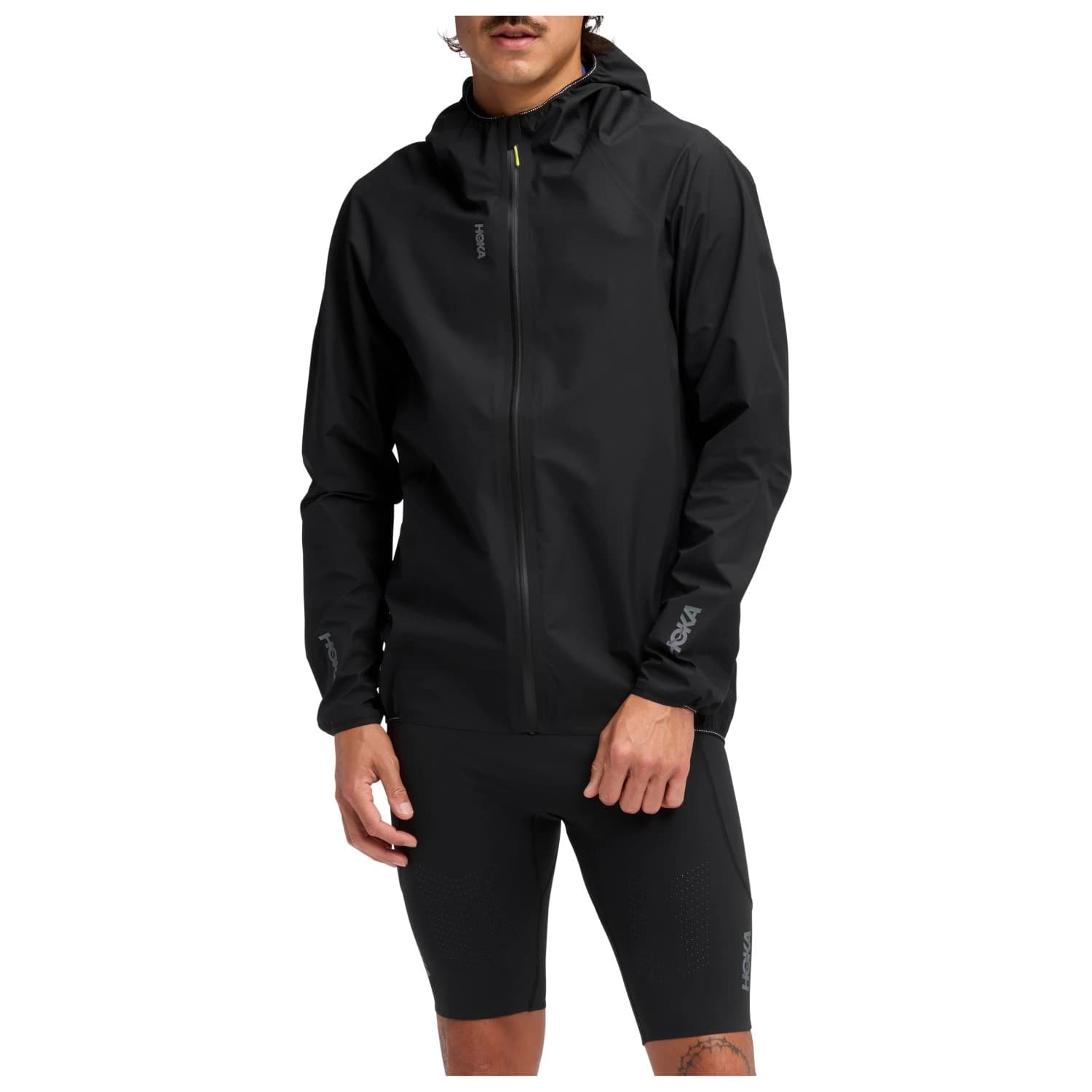 Мъжко яке за бягане HOKA Skybreeze Waterproof Jacket GTX Running jacket - Black