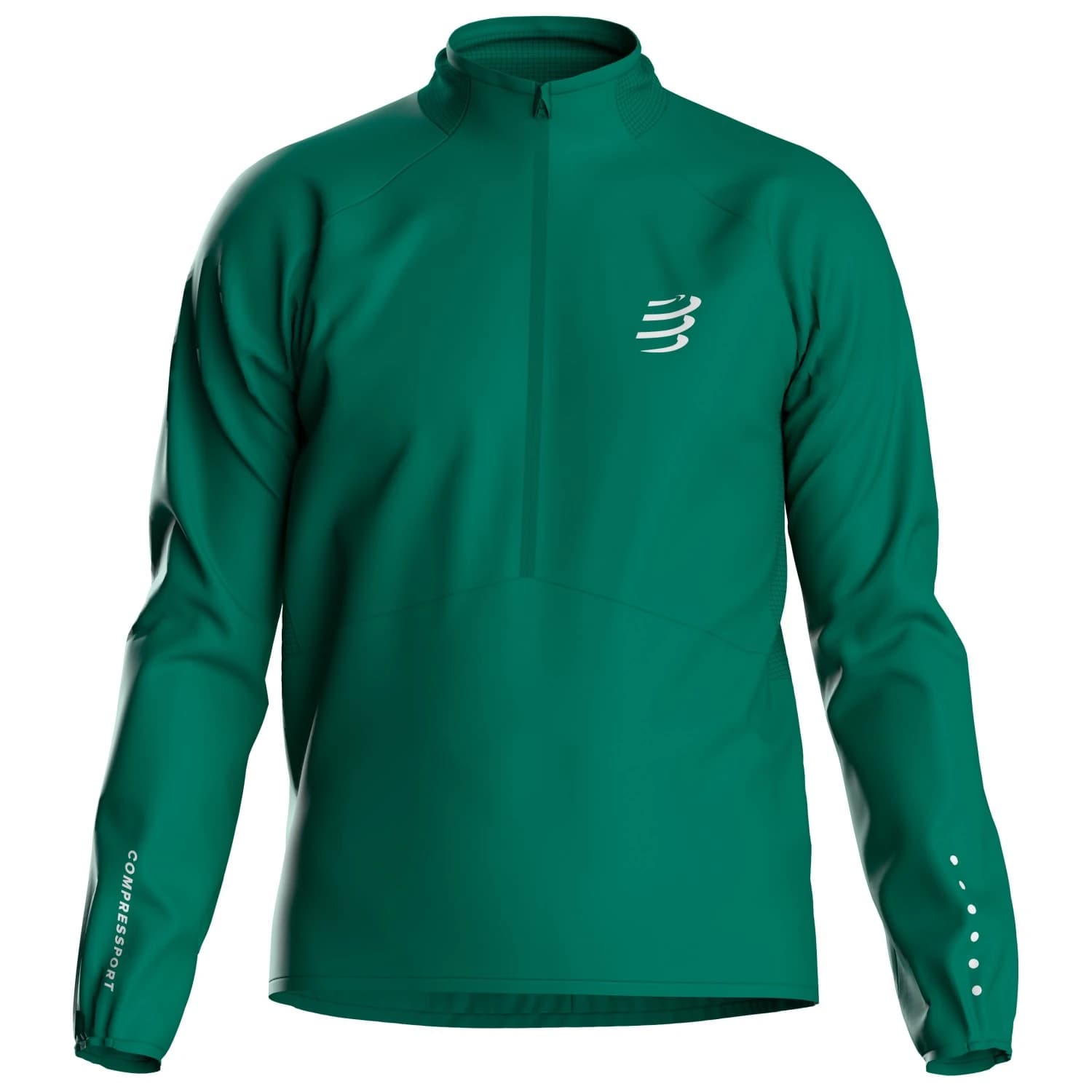 Мъжко яке за бягане Compressport Aura Windproof Jacket Running jacket - Shady Glade / Reflective White