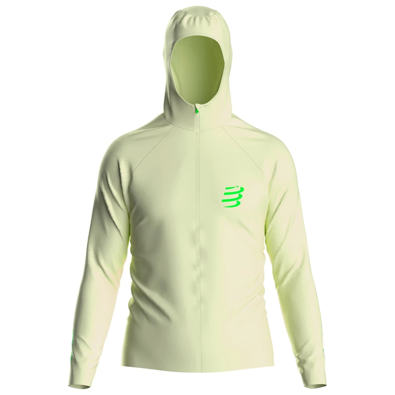 Мъжко яке за бягане Compressport Hurricane Waterproof Jacket Running jacket - Lime Cream / Neon Green