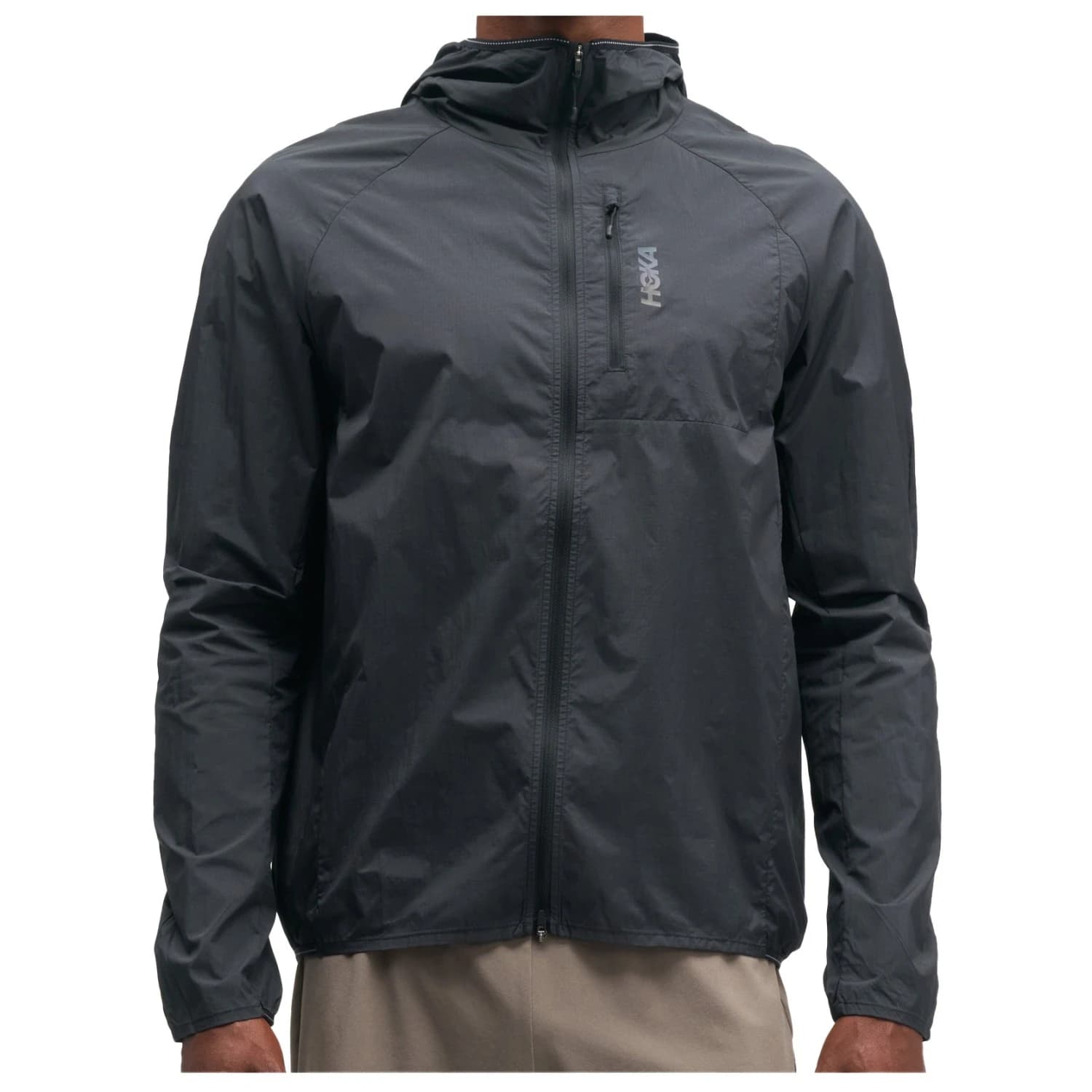 Мъжко яке за бягане HOKA Skyflow Wind Jacket Running jacket - Black