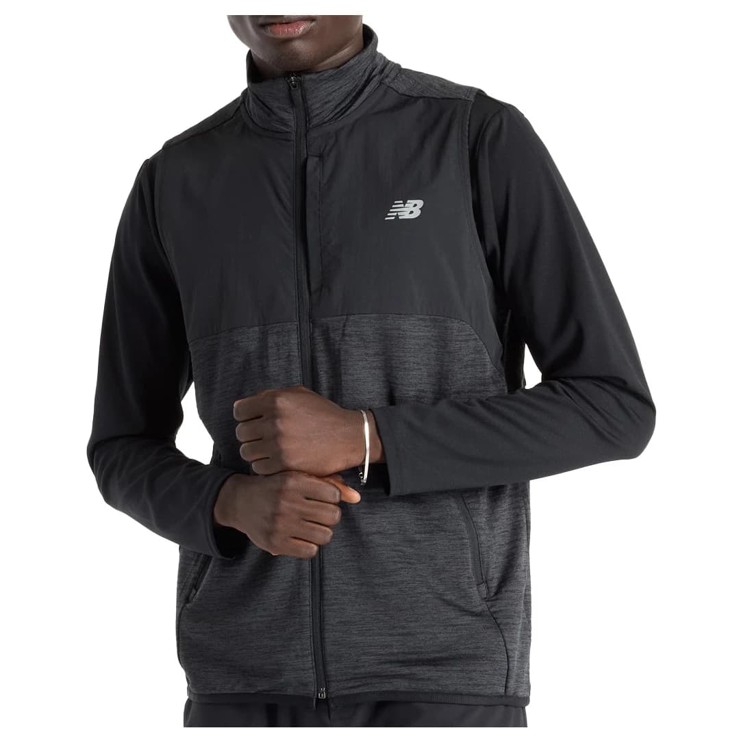 Мъжки елек за бягане New Balance Heat Grid Vest Running vest - Black