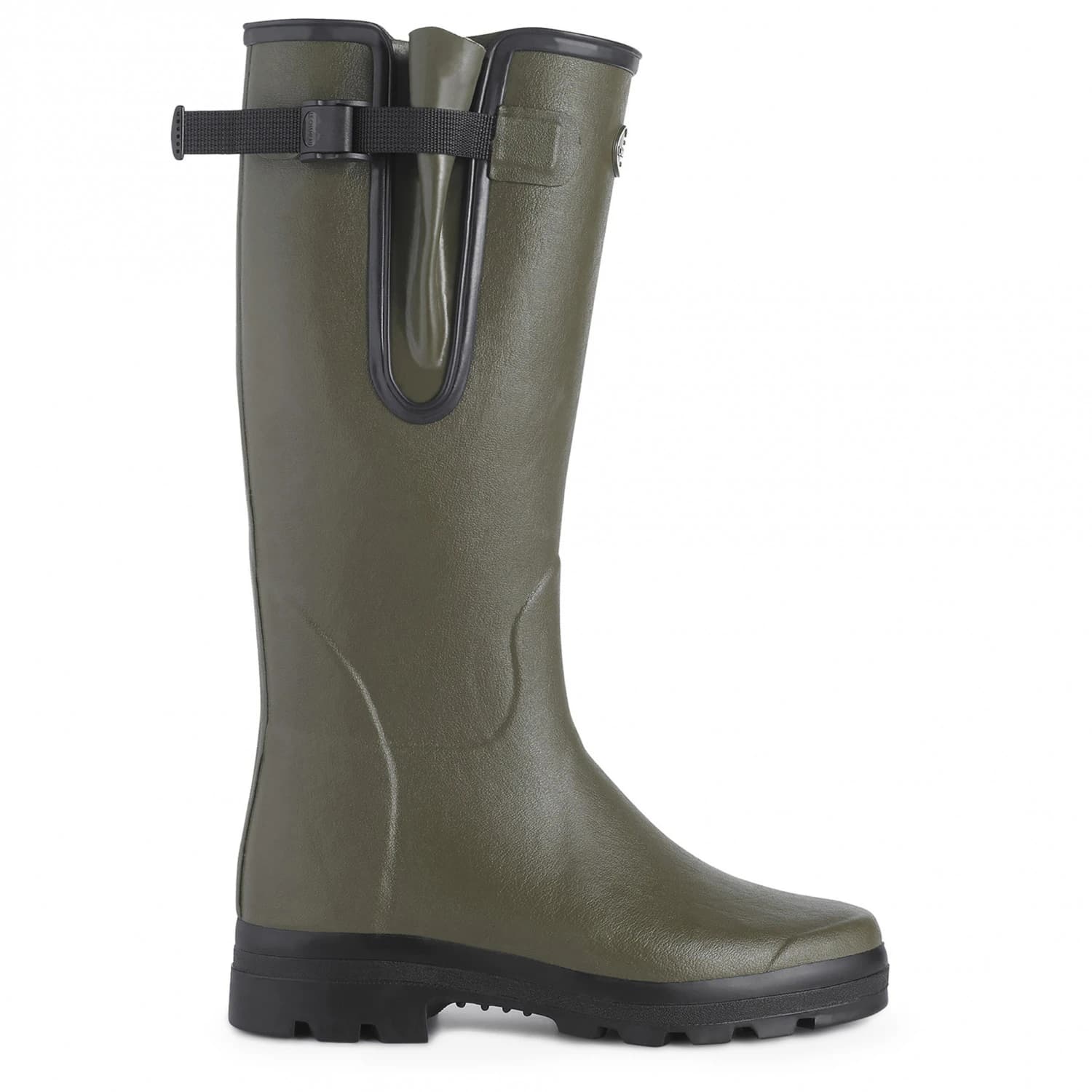Мъжки гумени ботуши Le Chameau Vierzon with Jersey Lining Wellington boots - Camel Green
