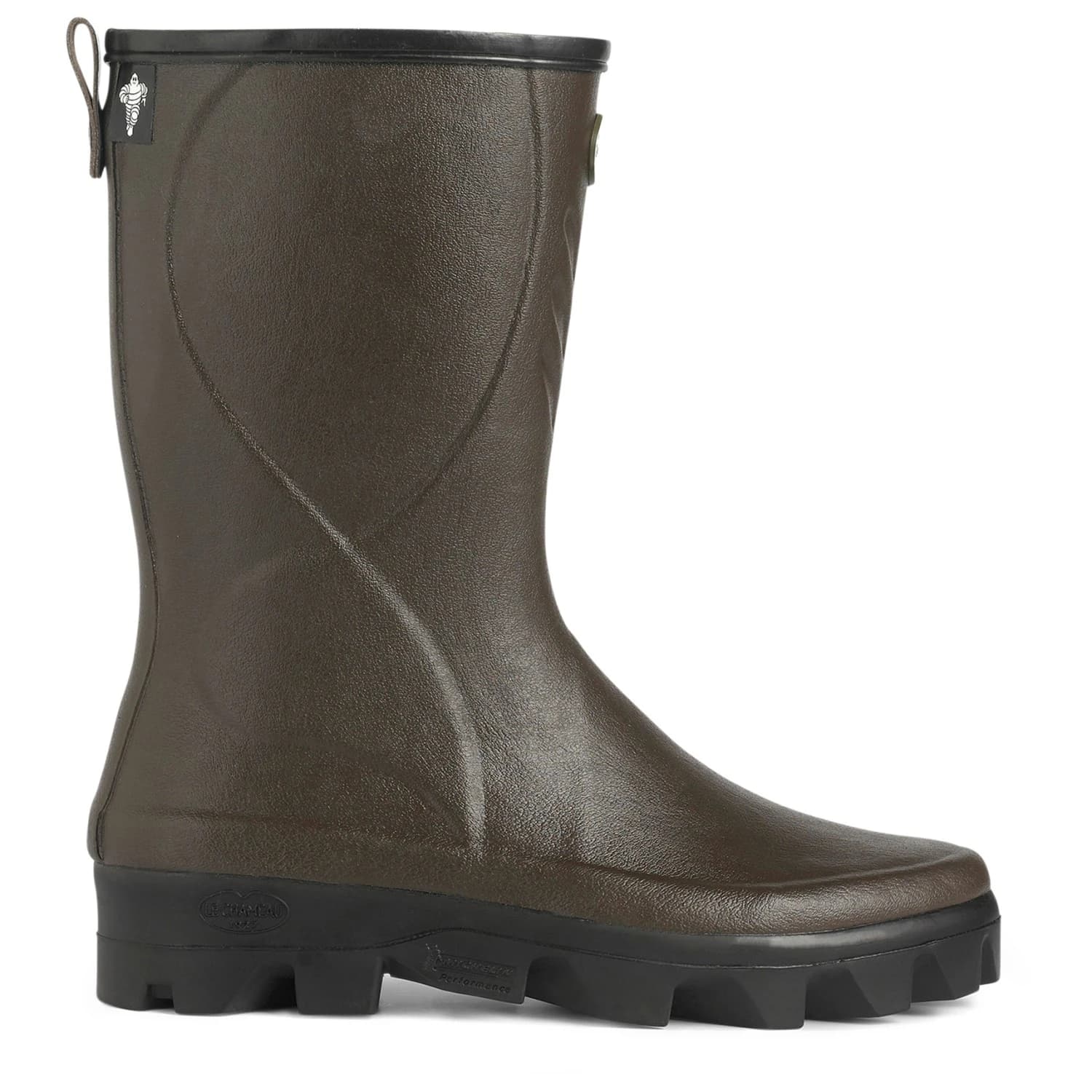 Мъжки гумени ботуши Le Chameau Cérès Jersey Lined Low Boot Wellington boots - Dark Brown