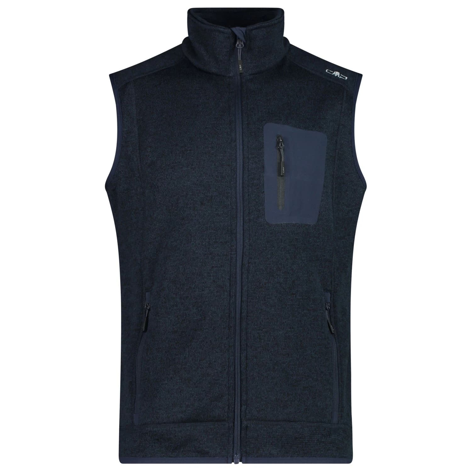 Мъжки поларен елек CMP Vest Jacquard Knitted Fleece vest - B.Blue / Antracite