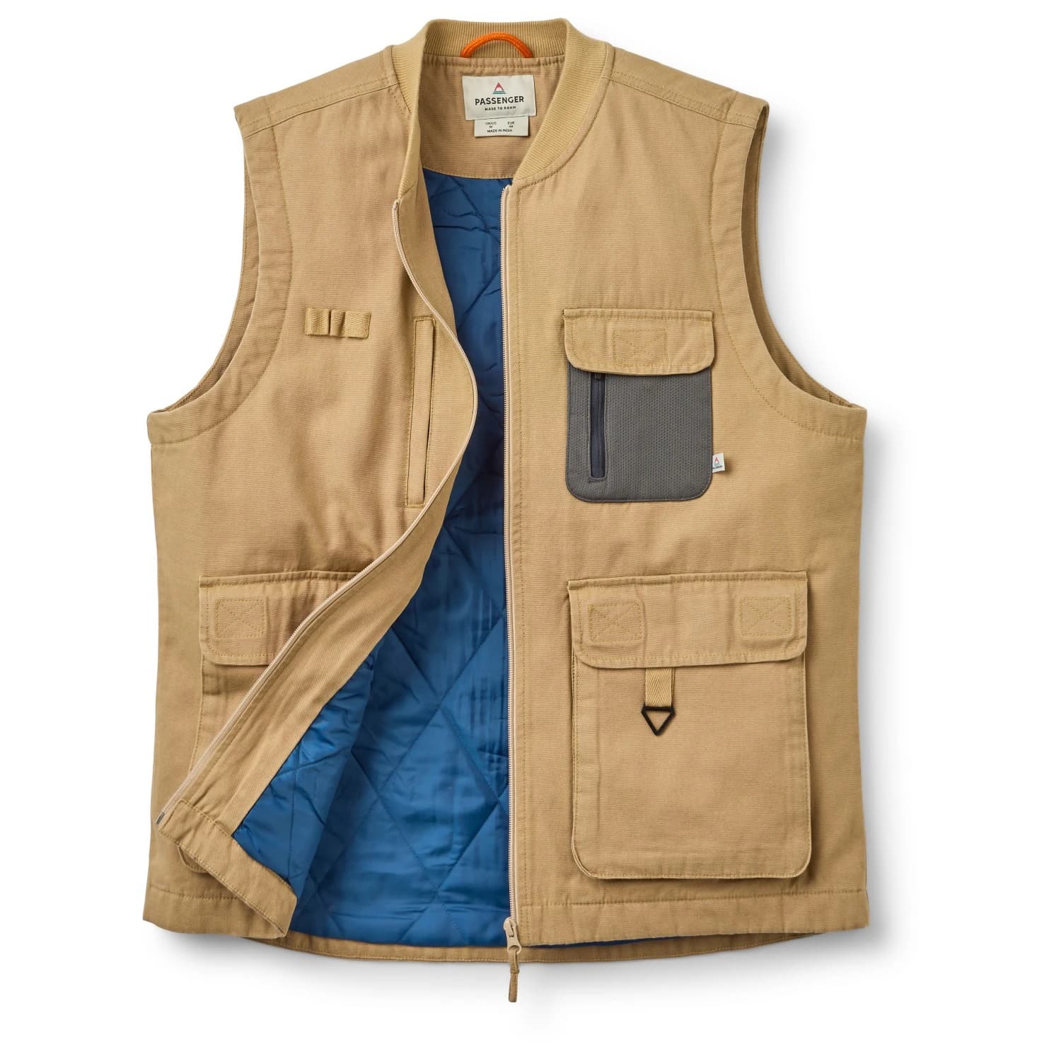 Мъжки синтетичен елек Passenger Explorers Organic Cotton Canvas Vest Synthetic vest - Stone