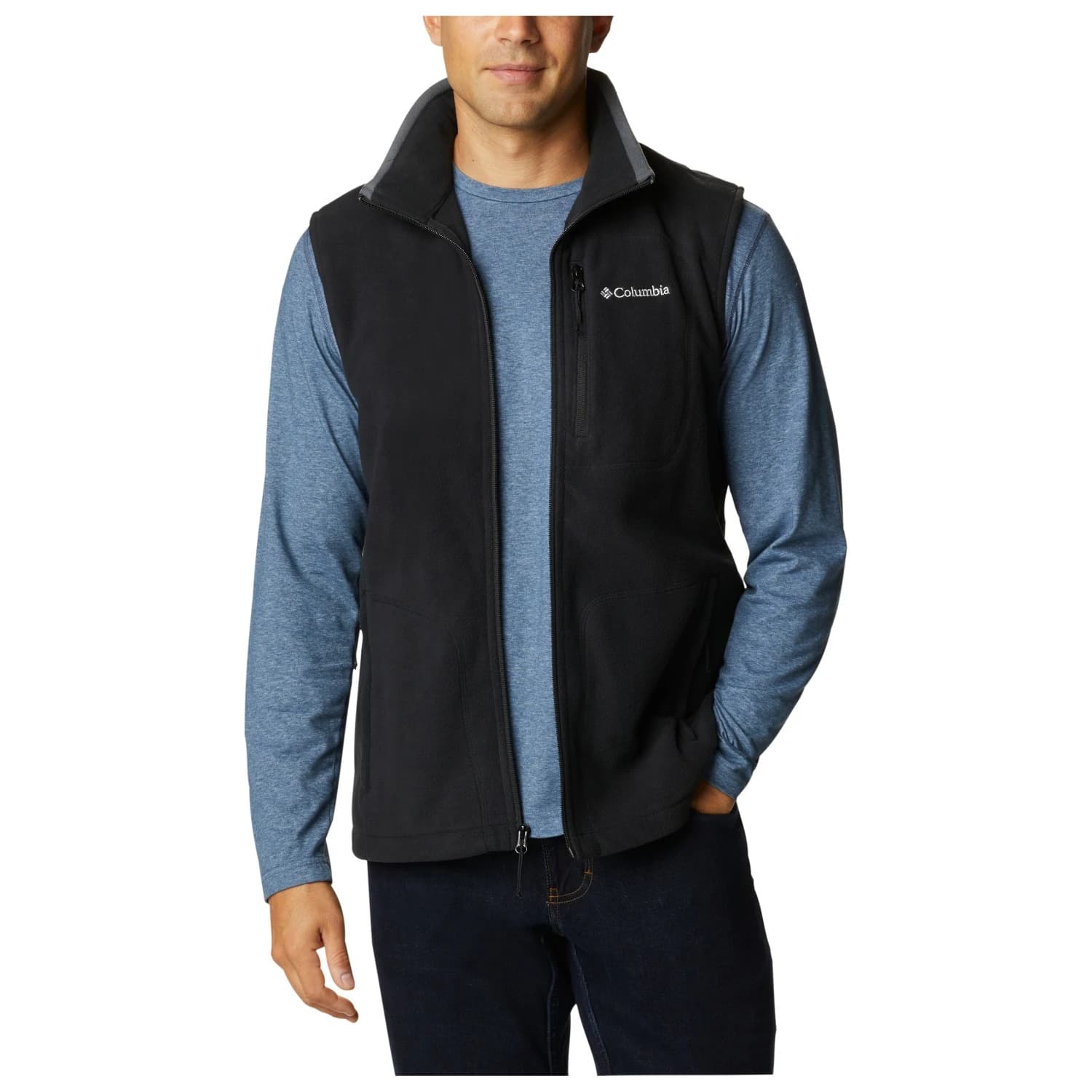 Мъжки поларен елек Columbia Fast Trek Fleece Vest Fleece vest - Black