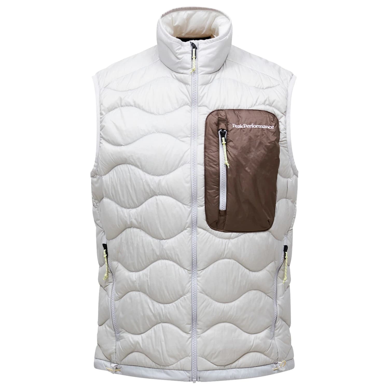 Мъжки пухен елек Peak Performance Helium Utility Down Vest Down vest - Antarctica / Terrain Tan