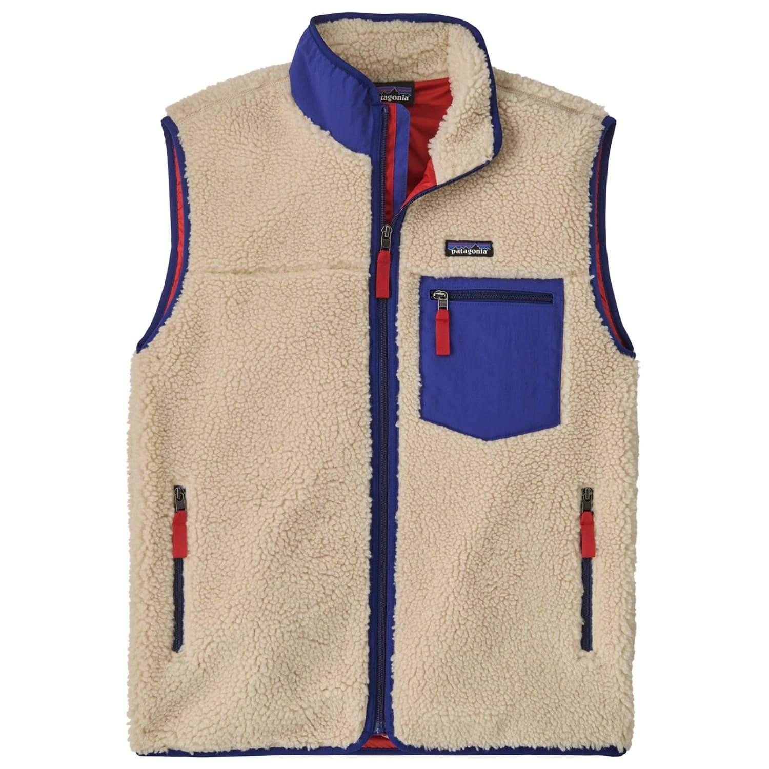 Мъжки поларен елек Patagonia Classic Retro-X Vest Fleece vest - Dark Natural / Cobalt Blue