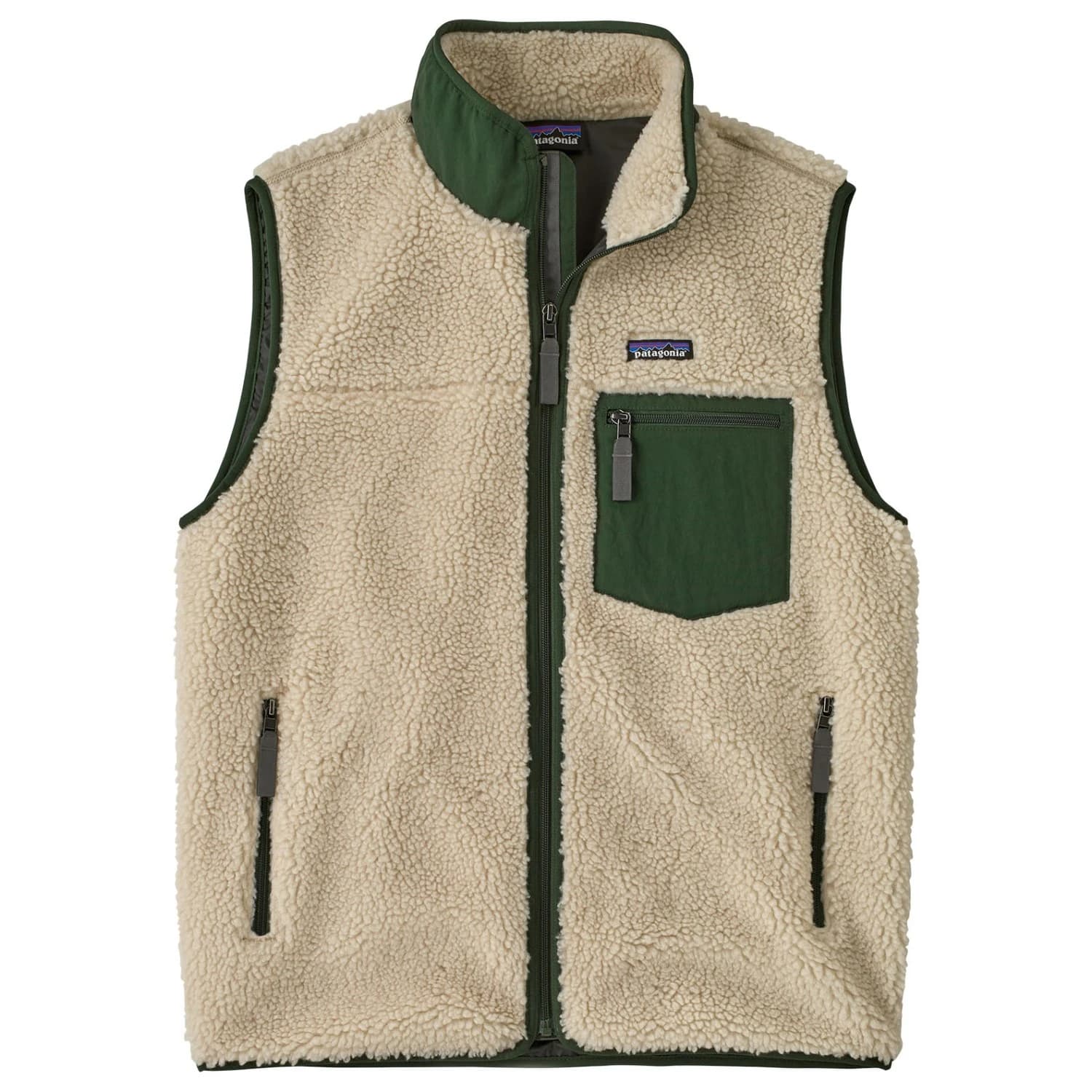 Мъжки поларен елек Patagonia Classic Retro-X Vest Fleece vest - Dark Natural / Treeline Green
