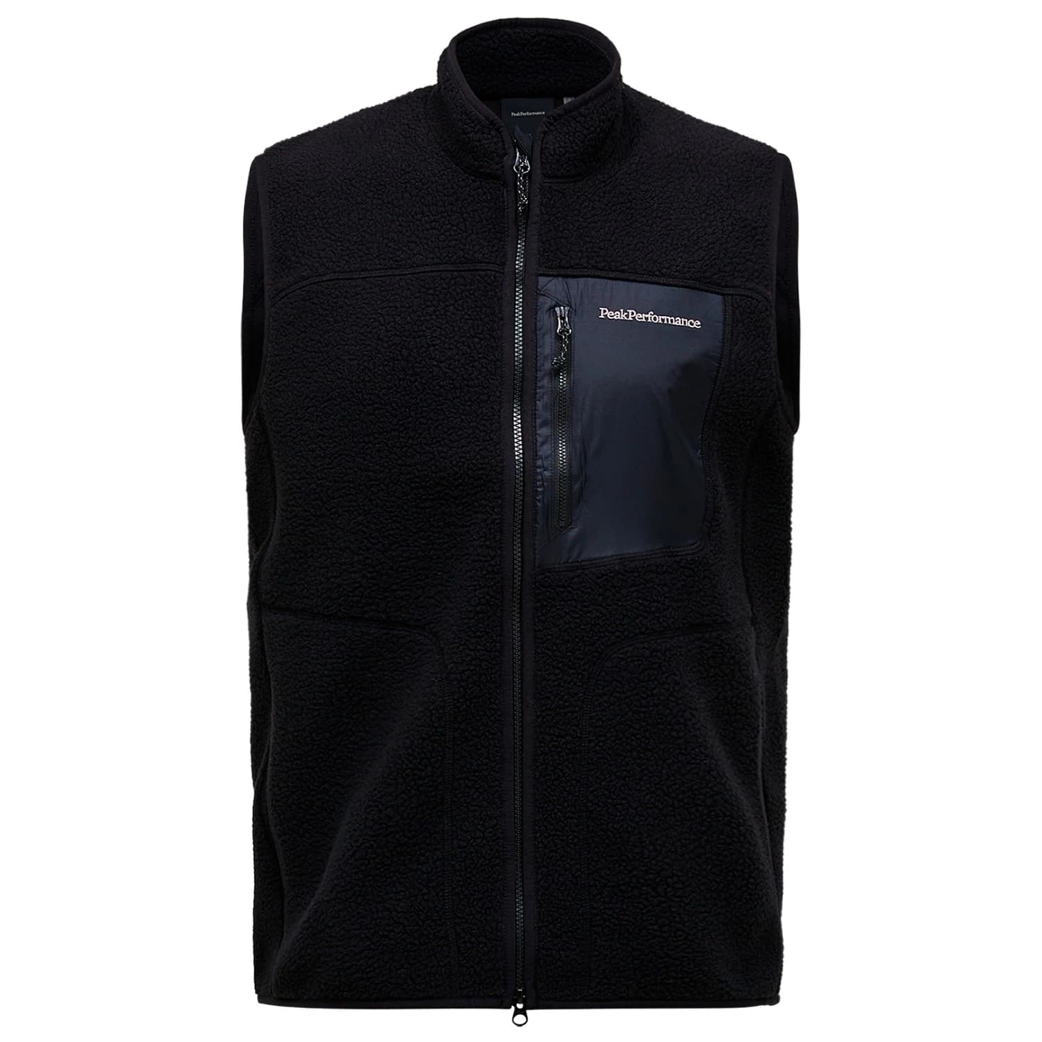Мъжки поларен елек Peak Performance Naturerush Pile Vest Fleece vest - Black