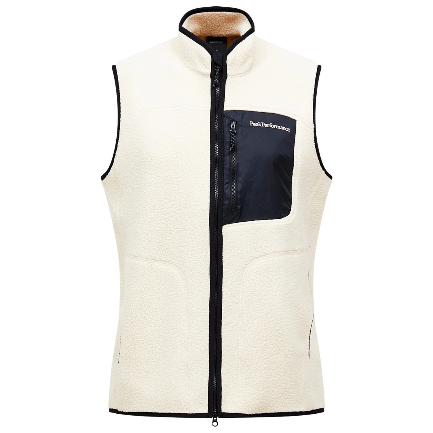 Мъжки поларен елек Peak Performance Naturerush Pile Vest Fleece vest - Sand Fog