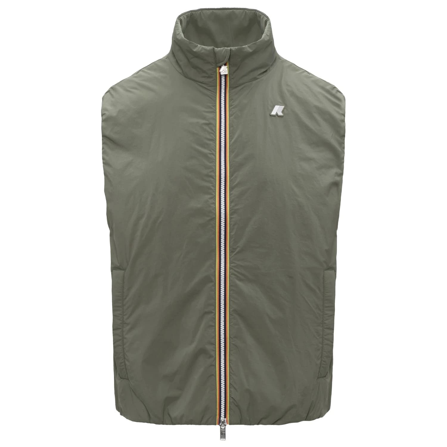 Мъжки синтетичен елек K-Way Valen Plain Warm Synthetic vest - Green Lichen