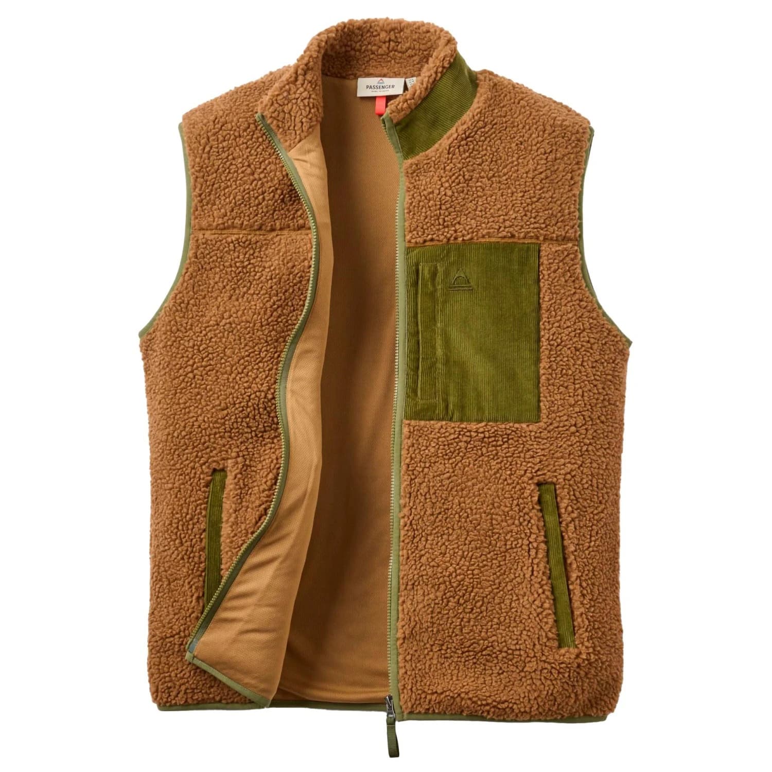 Поларен елек Passenger Trekker Recycled Deep Pile Sherpa Vest Fleece vest - Caramel
