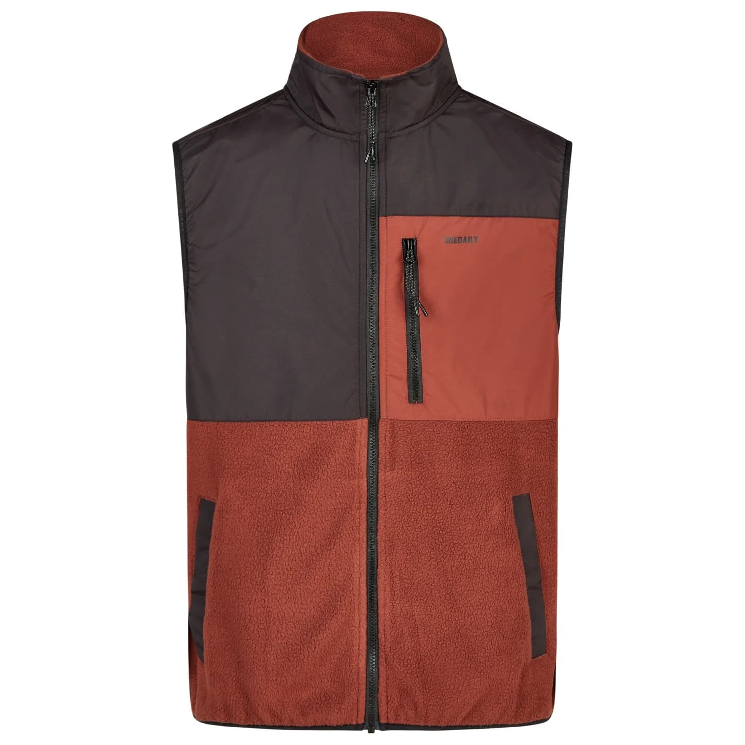 Мъжки поларен елек Iriedaily Auf Deck Fleece Vest Fleece vest - Dark Rum