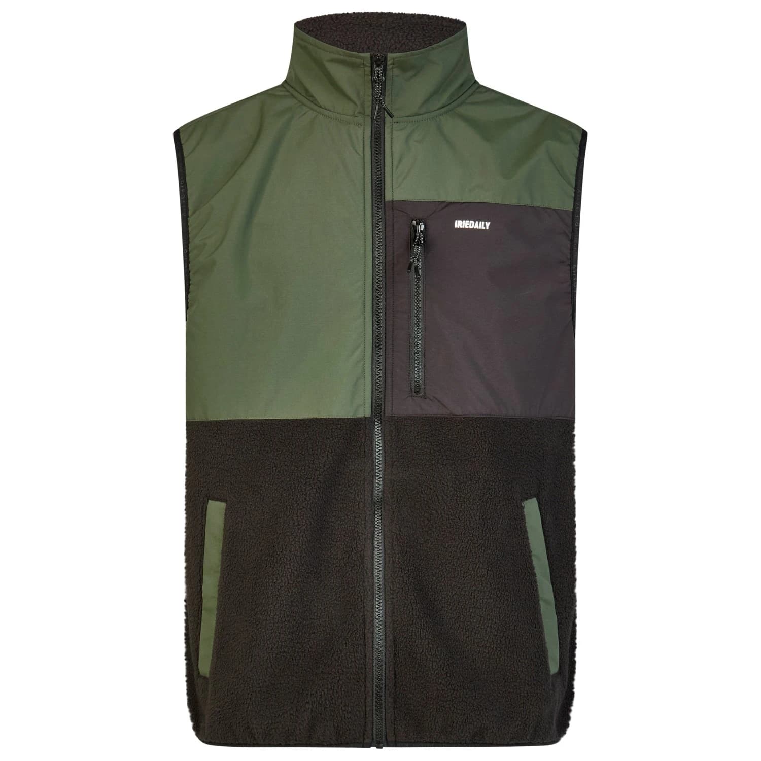Мъжки поларен елек Iriedaily Auf Deck Fleece Vest Fleece vest - Night / Olive