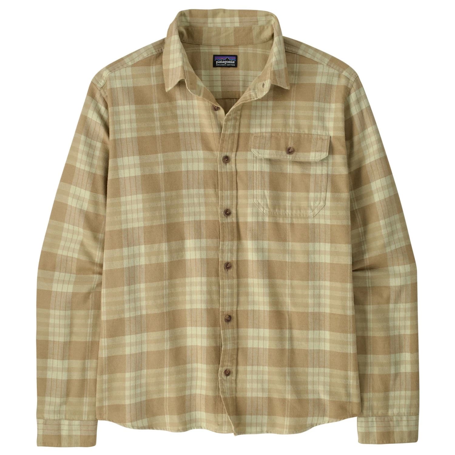 Мъжка риза с копчета Patagonia L/S LW Fjord Flannel Shirt - Builder: Weathered Stone