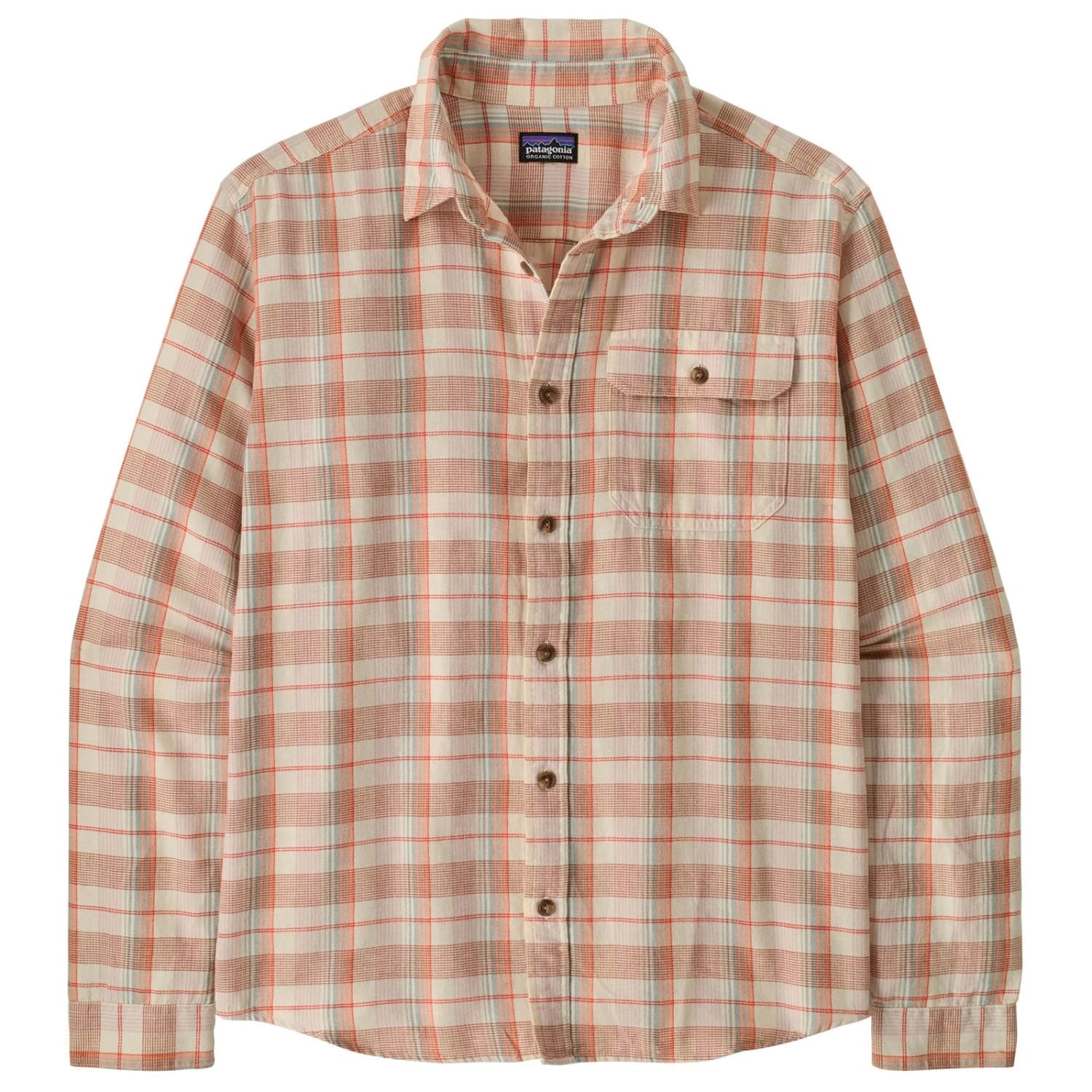 Мъжка риза с копчета Patagonia L/S LW Fjord Flannel Shirt - Handmade: Natural
