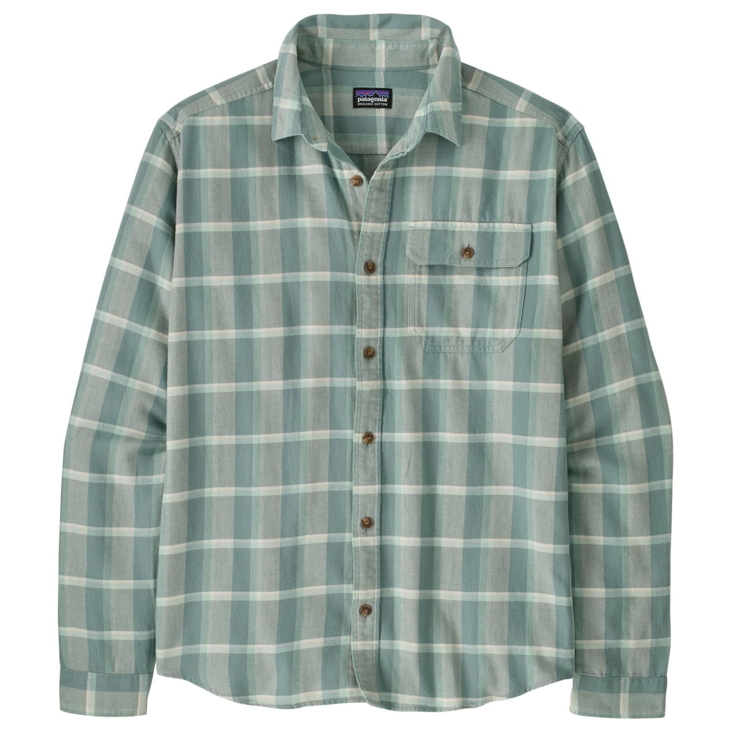 Мъжка риза с копчета Patagonia L/S LW Fjord Flannel Shirt - Marine Layer: Blue Sage
