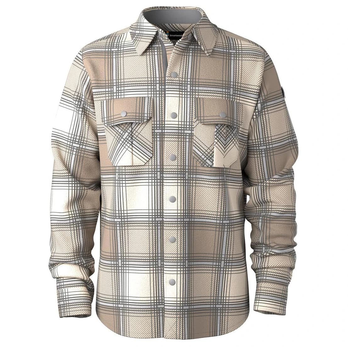Риза с копчета Smartwool Anchor Line Shirt Jacket Shirt - Almond Plaid