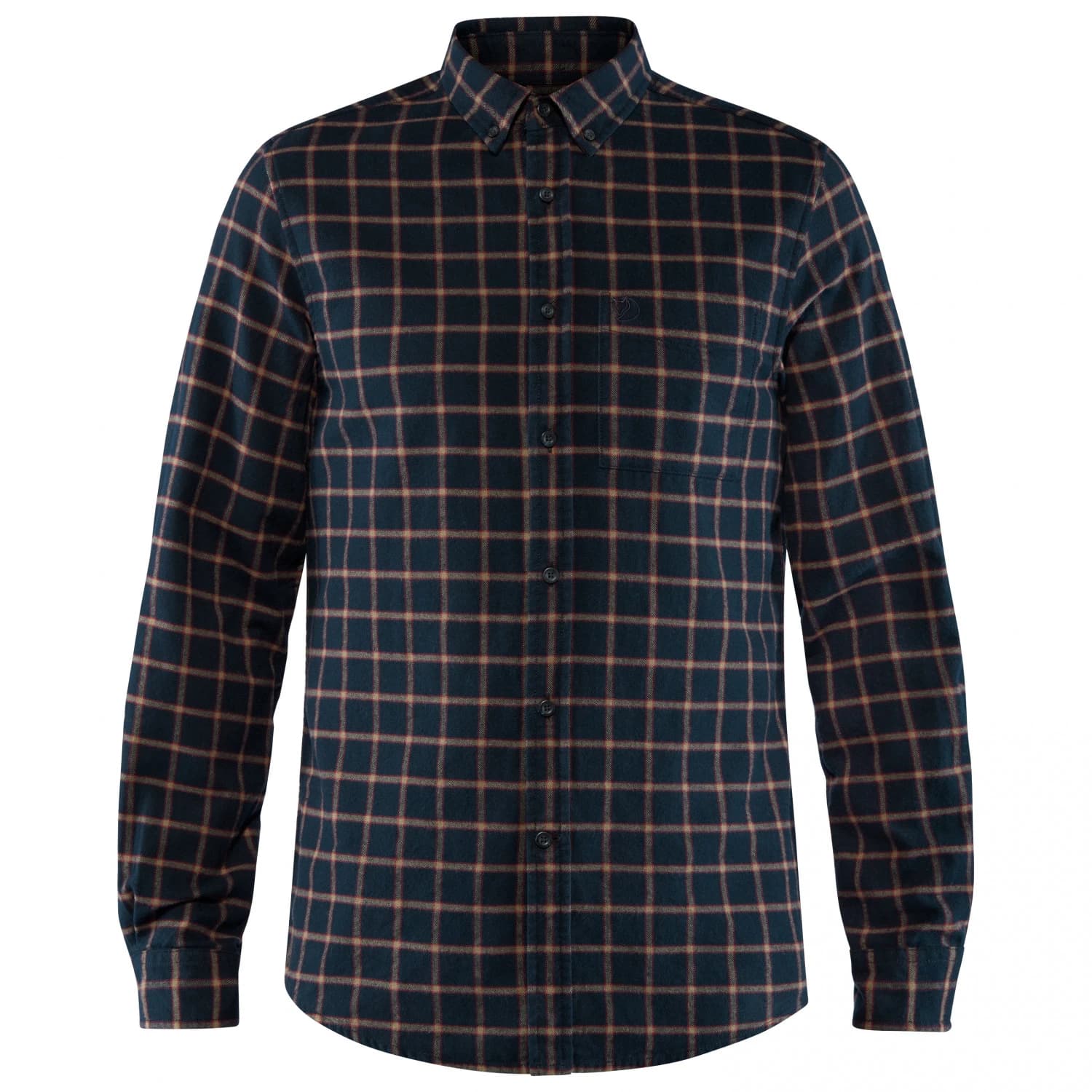 Мъжка риза с копчета Fjällräven Övik Flannel Shirt - Dark Navy