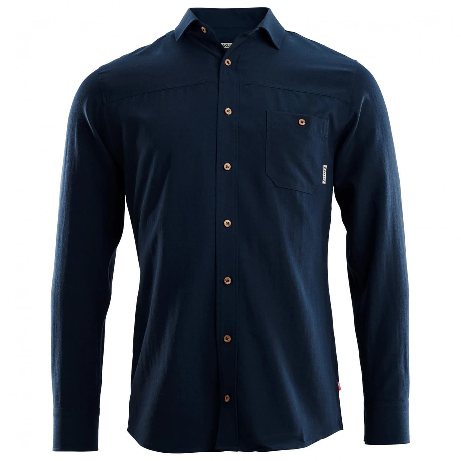Мъжка мериносова блуза Aclima Woven Wool Shirt - Navy Blazer
