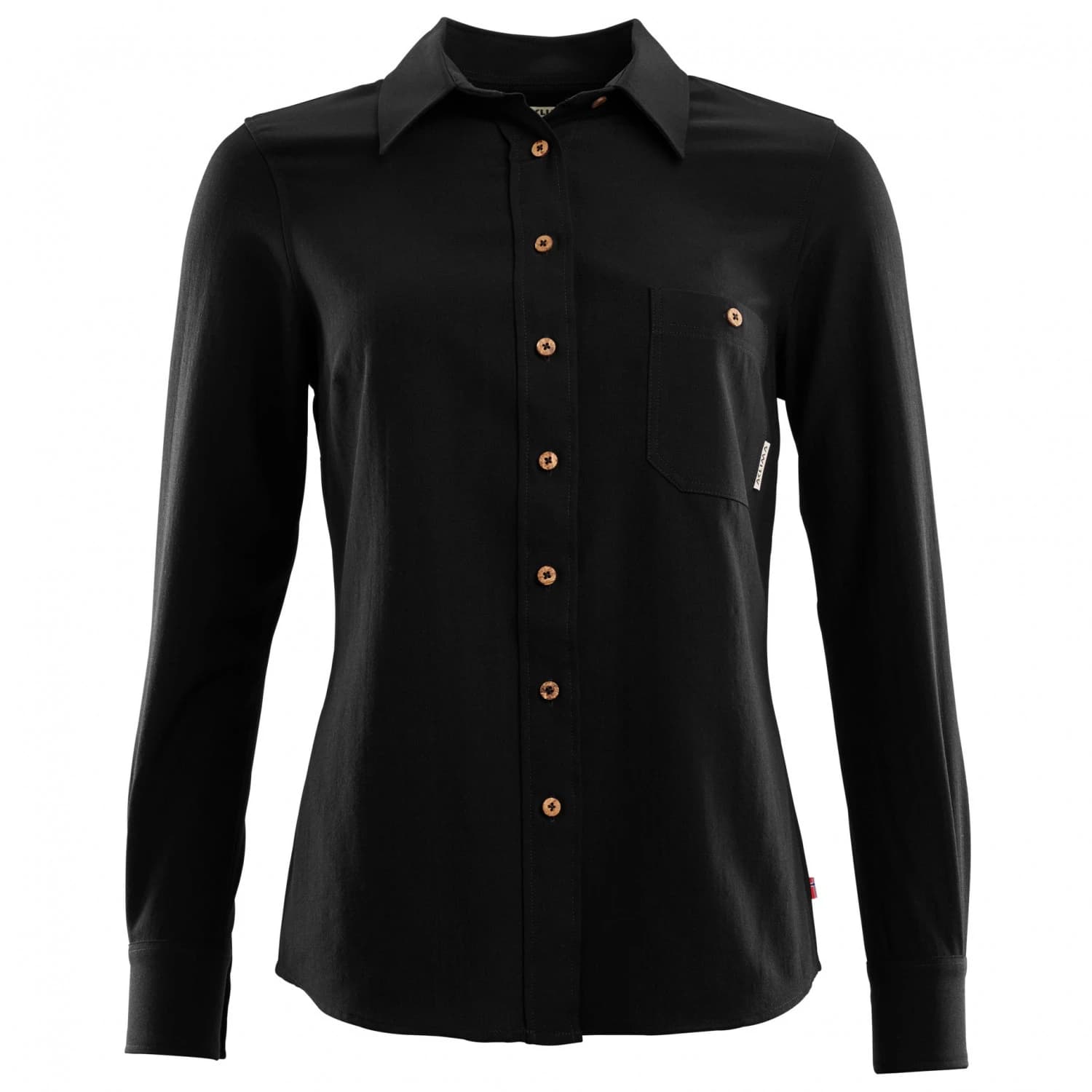 Мъжка мериносова блуза Aclima Woven Wool Shirt - Jet Black