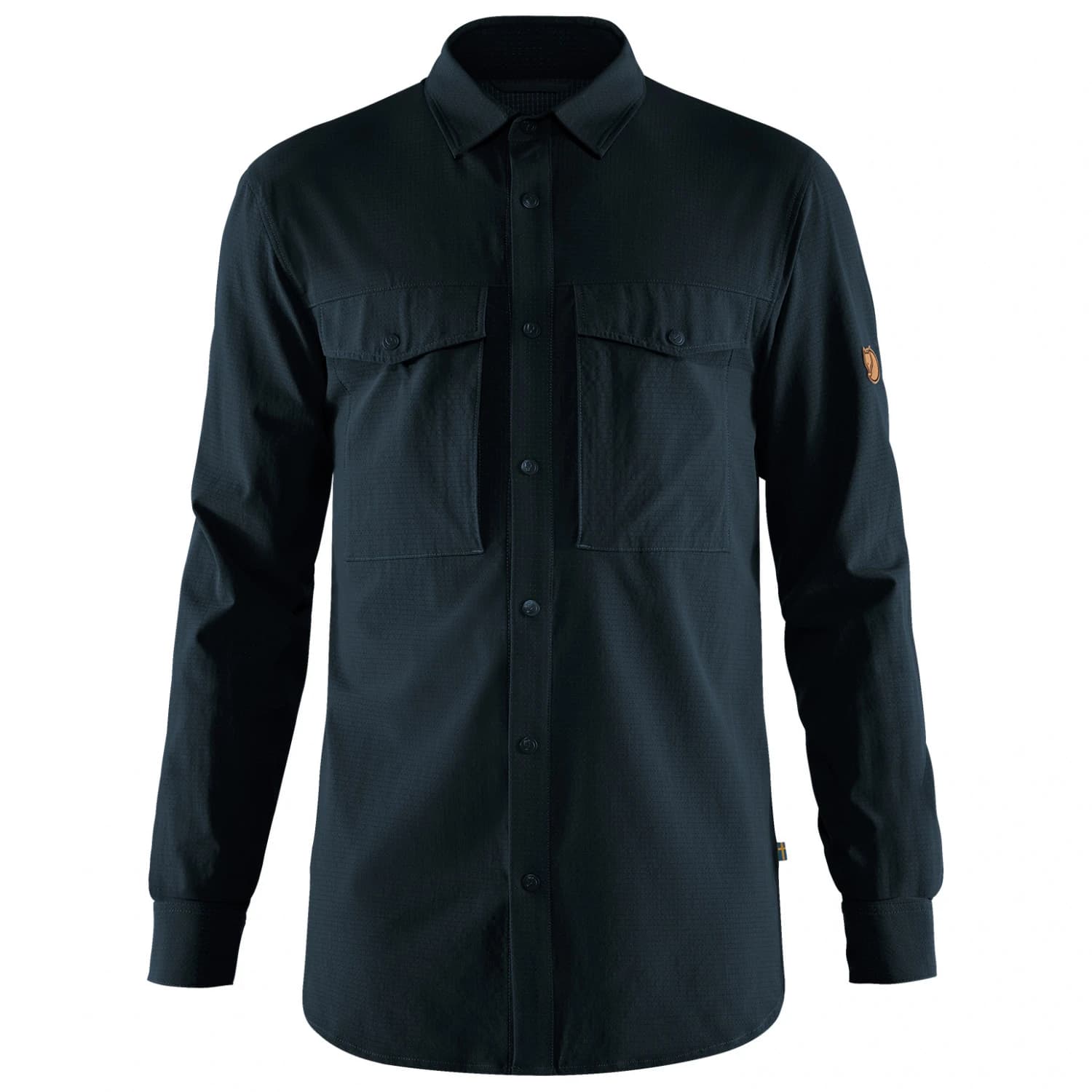 Мъжка риза с копчета Fjällräven Abisko Trekking Shirt - Dark Navy