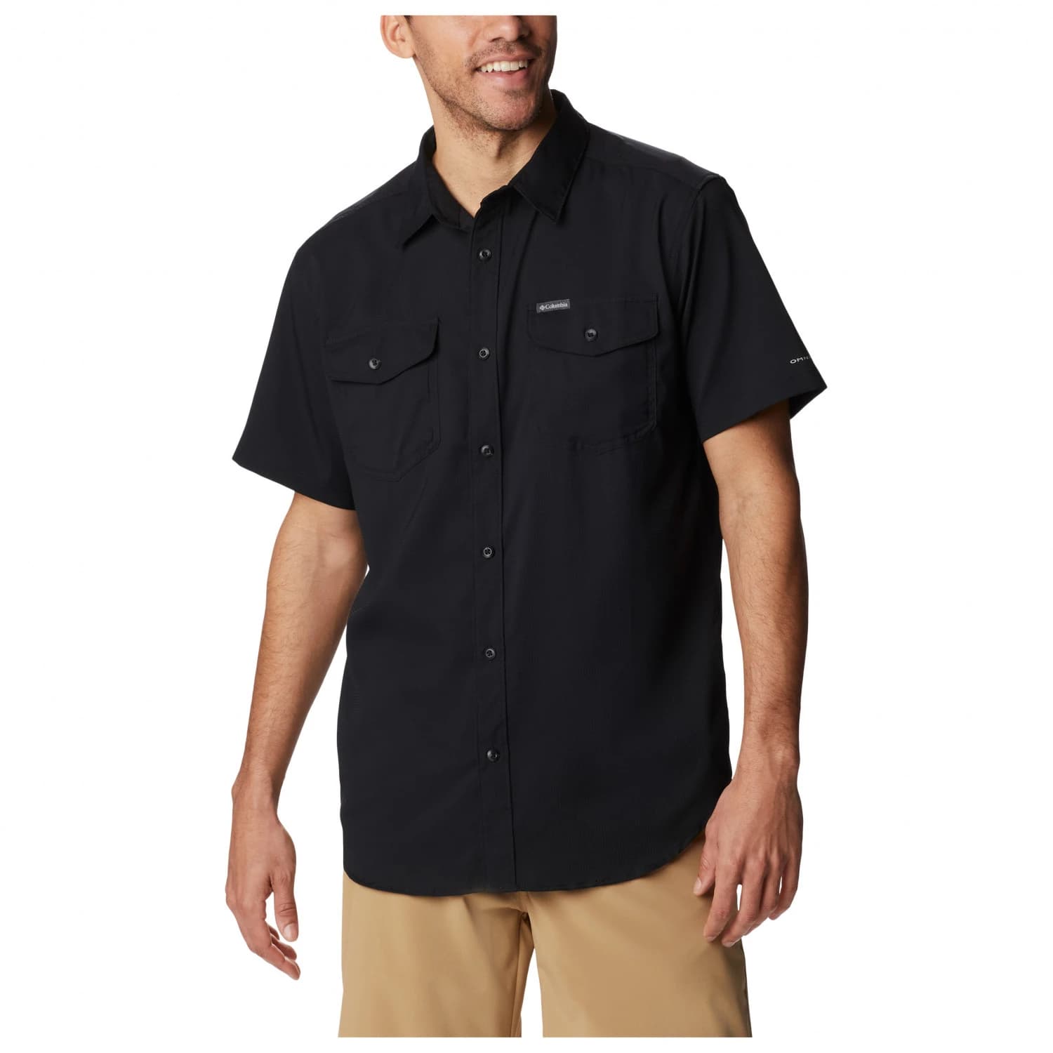 Мъжка риза с копчета Columbia Utilizer II Solid Short Sleeve Shirt - Black