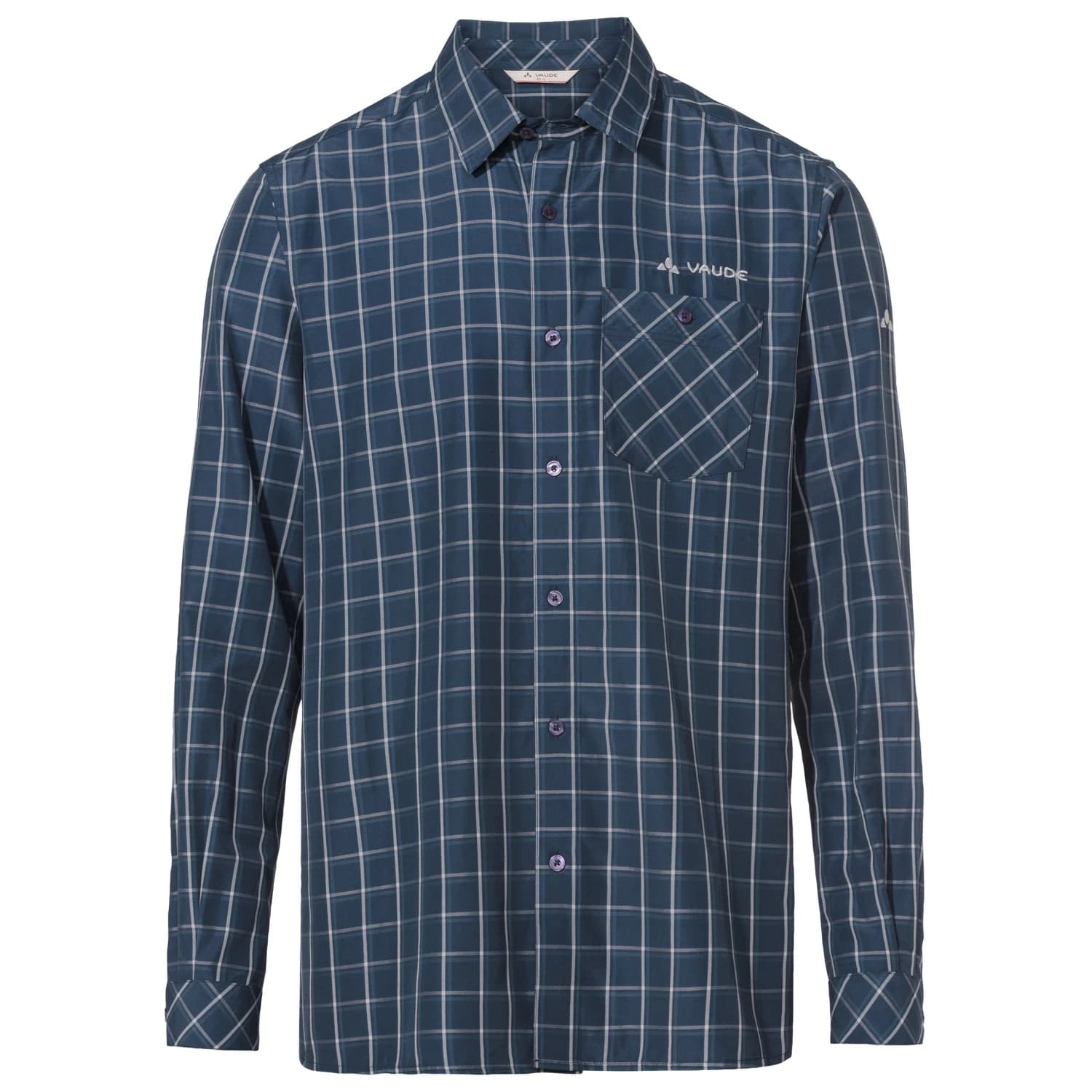 Мъжка риза с копчета Vaude Albsteig L/S Shirt III Shirt - Dark Sea / Dark Sea