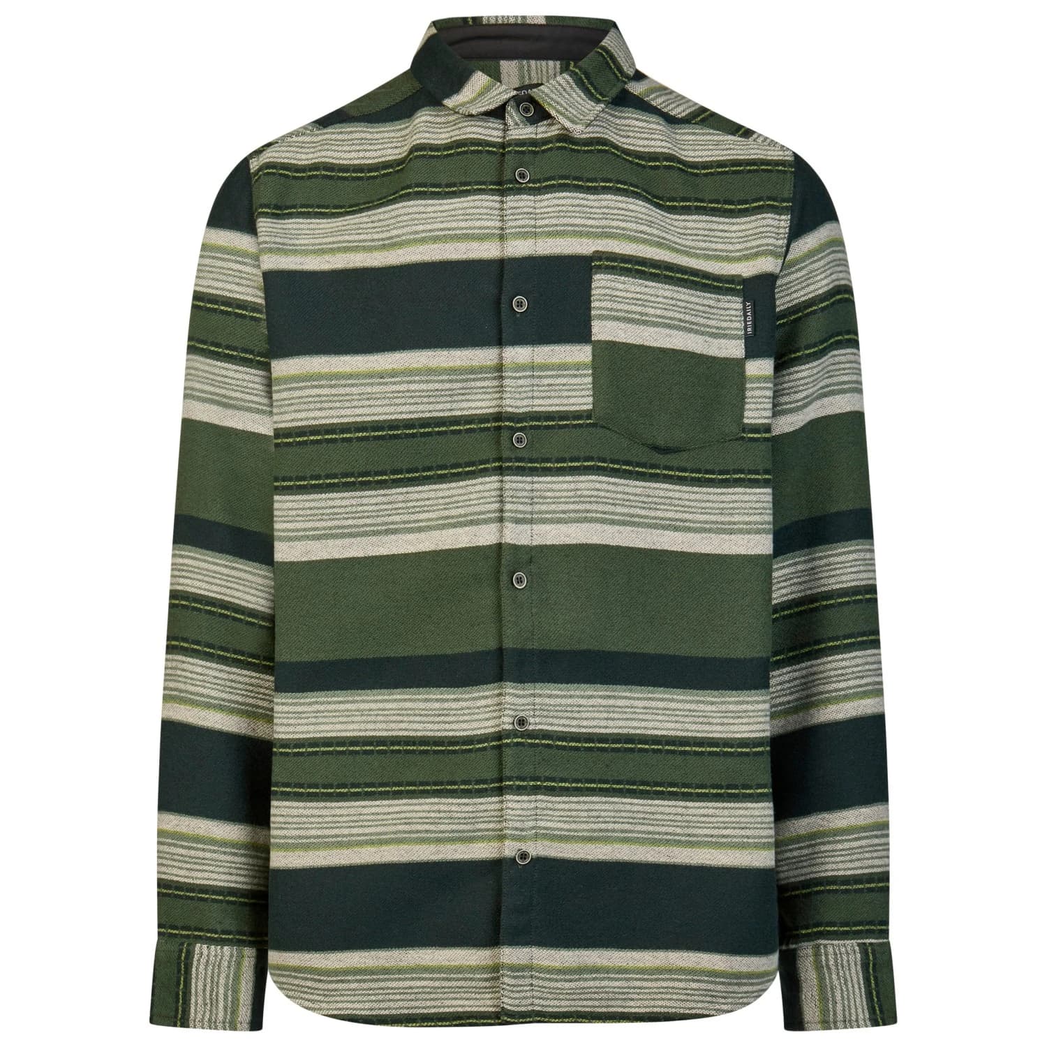 Мъжка риза с копчета Iriedaily Santania Shirt - Black Olive