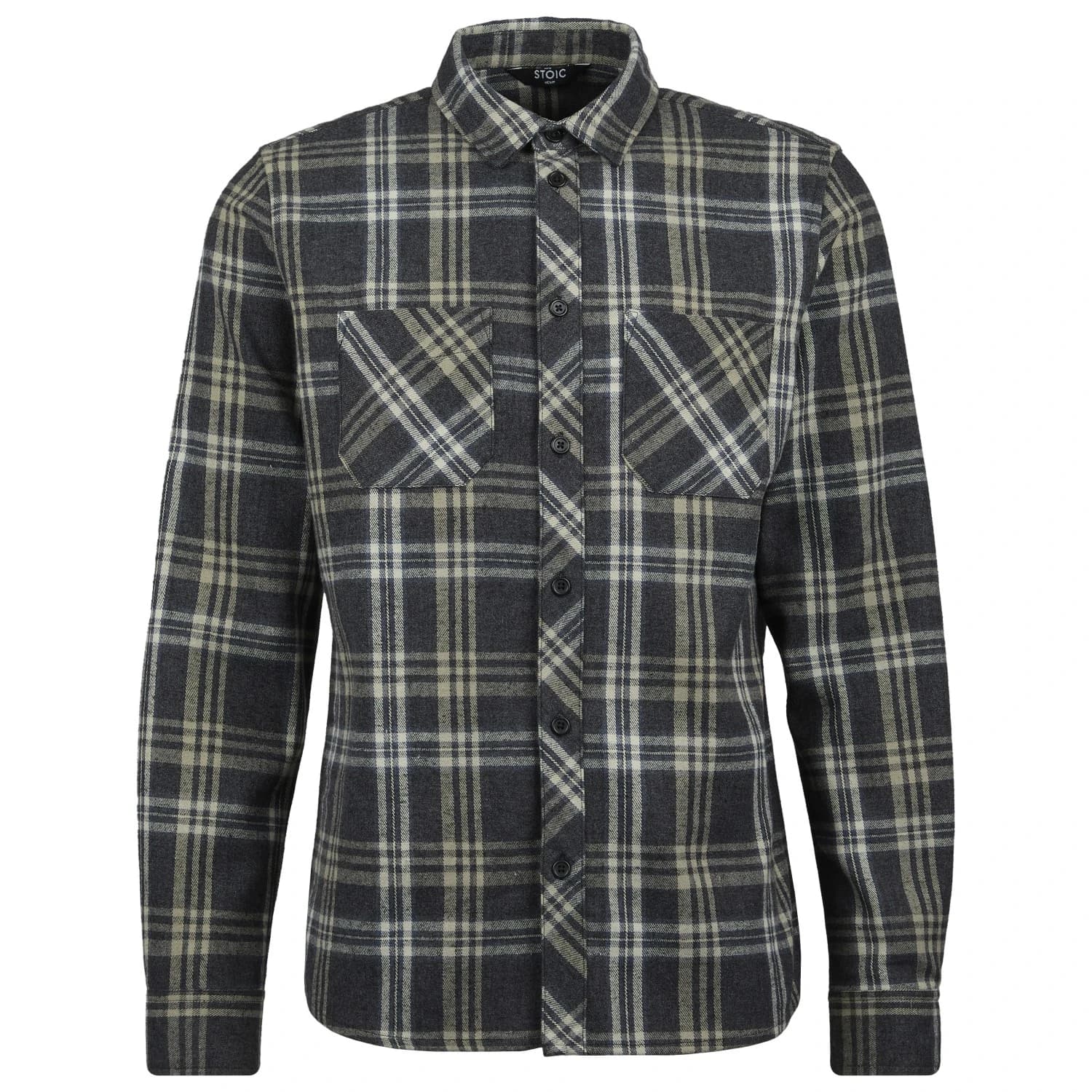 Мъжка риза с копчета Stoic MMXX.Storuman Hemp Flannel Shirt - Black Multi