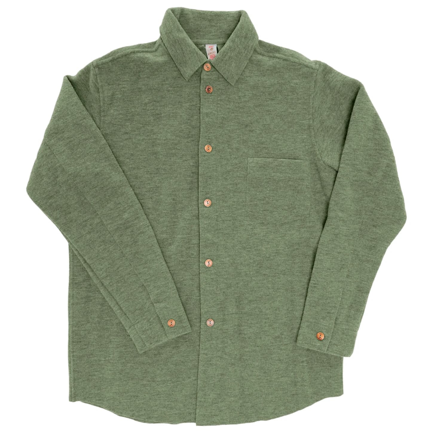 Мъжка риза с копчета Engel Men's Shirt - Salbeigrün Melange