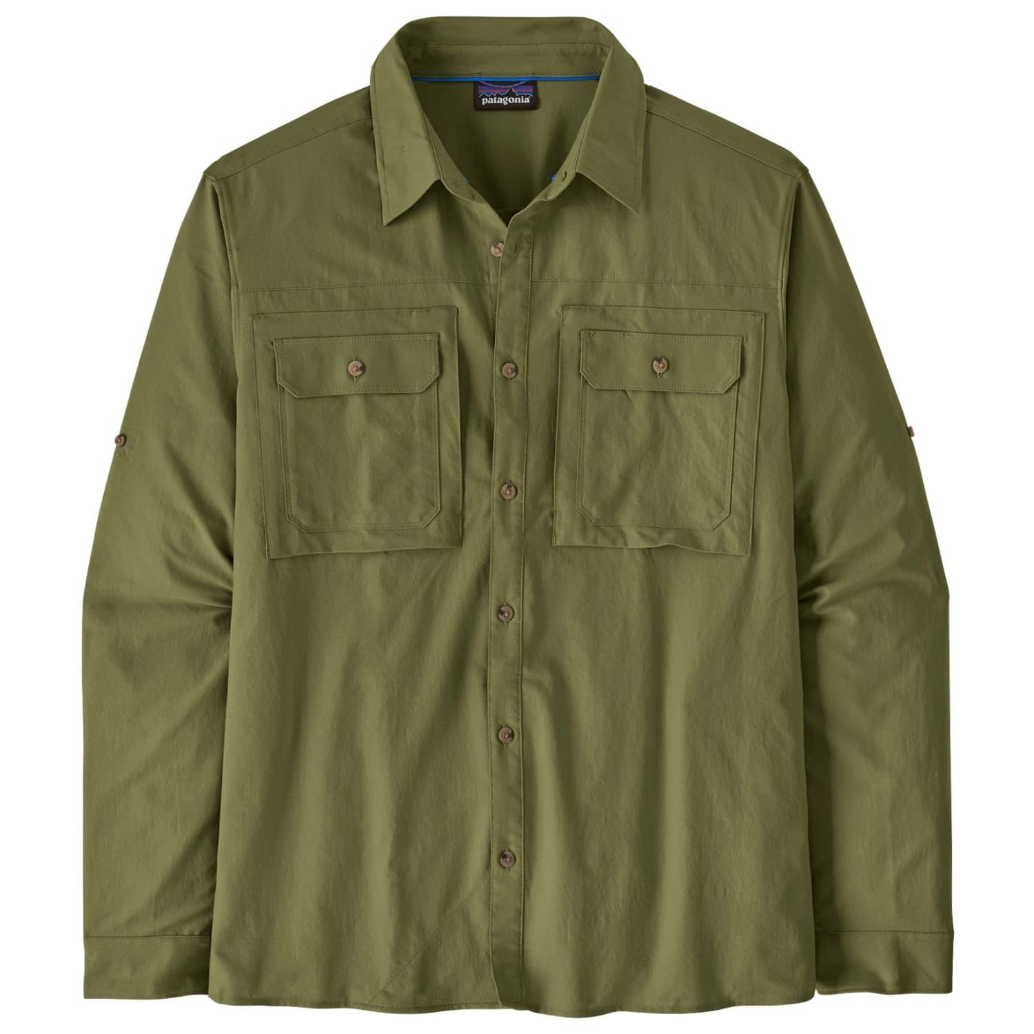Мъжка риза с копчета Patagonia L/S Self Guided Sun Shirt - Caper Green