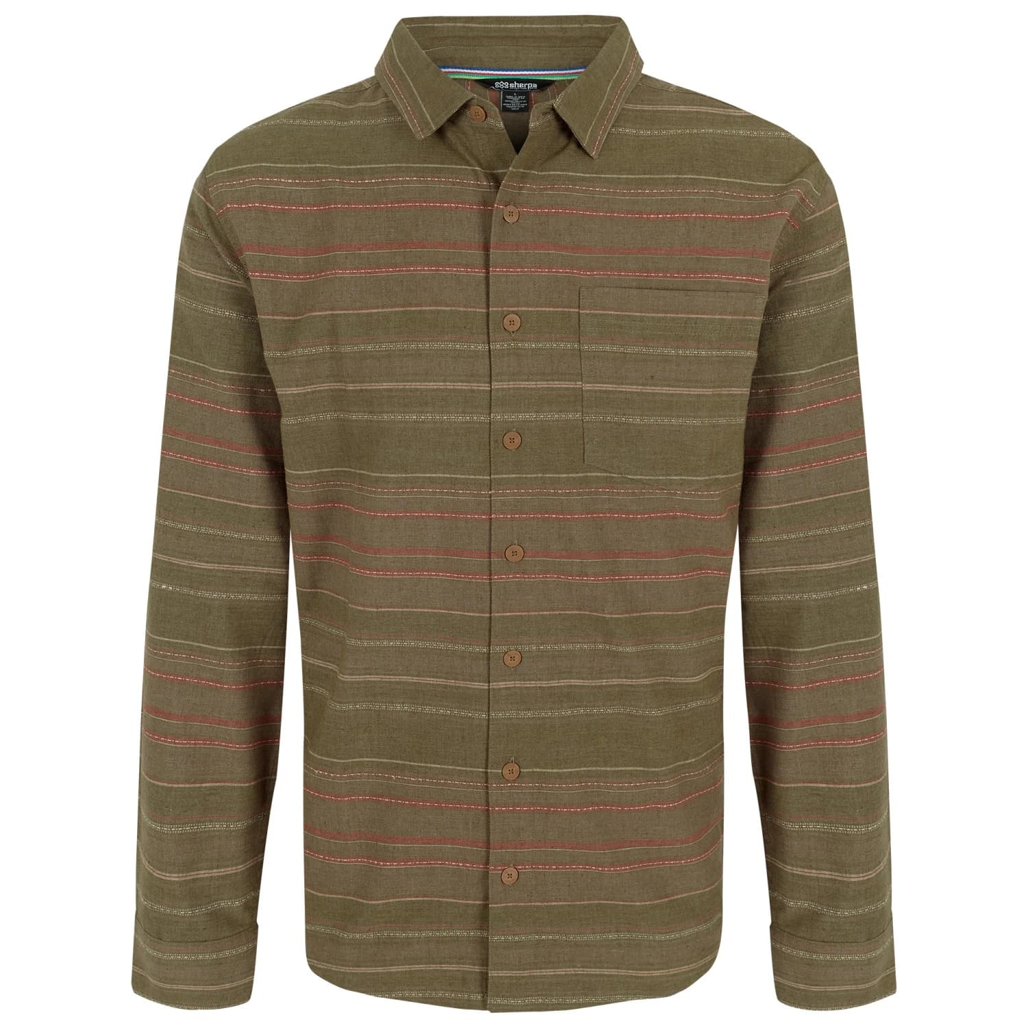 Мъжка риза с копчета Sherpa Sangpo L/S Shirt - Matto Grey