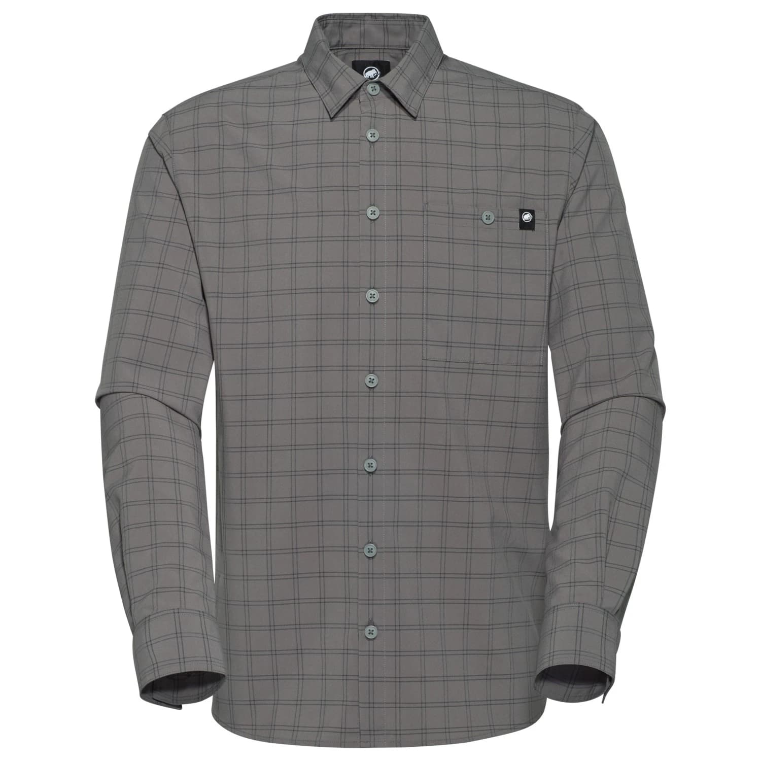 Мъжка риза с копчета Mammut Lenni Longsleeve Shirt - Steel / Black