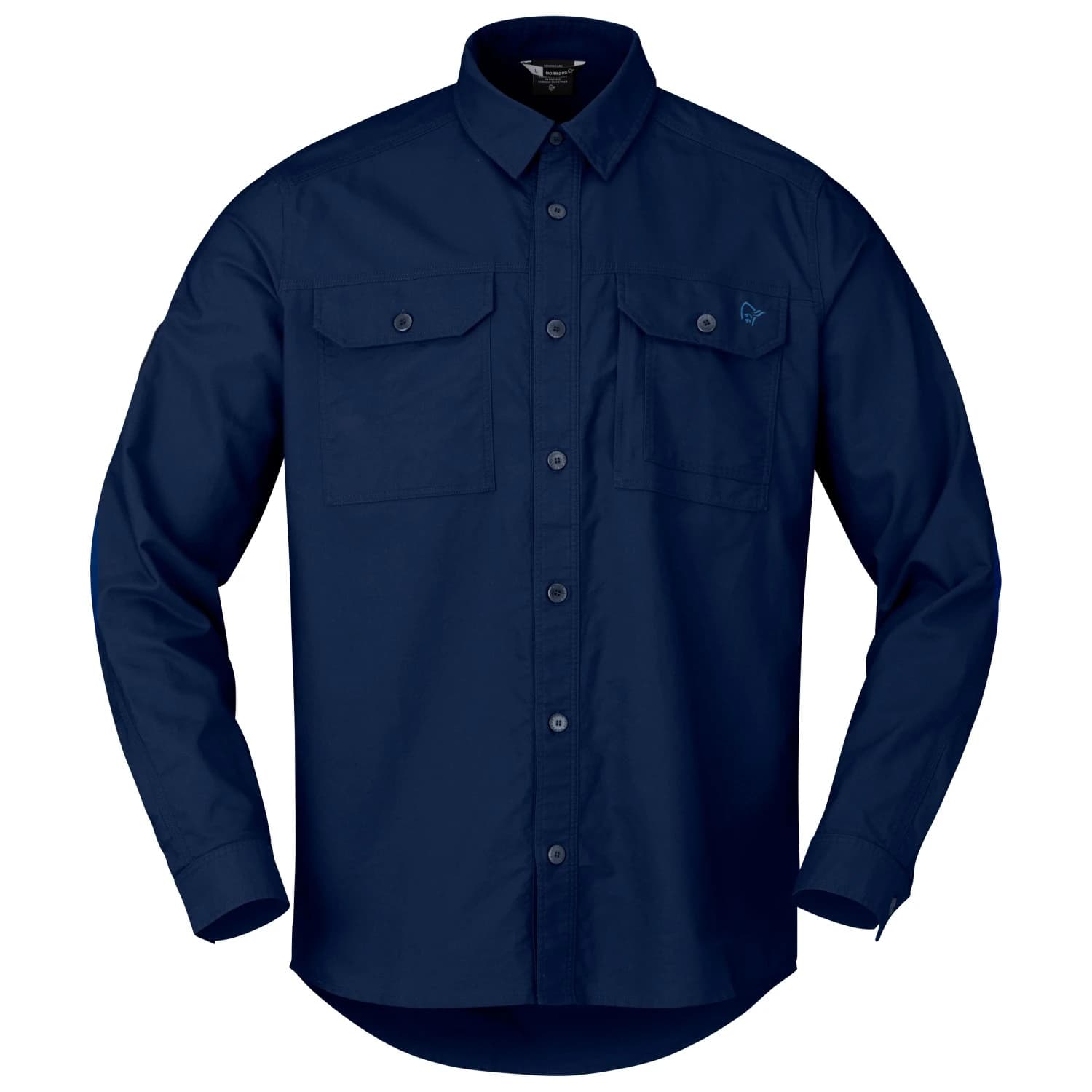 Мъжка риза с копчета Norrøna Femund Cotton Shirt - Navy Blazer