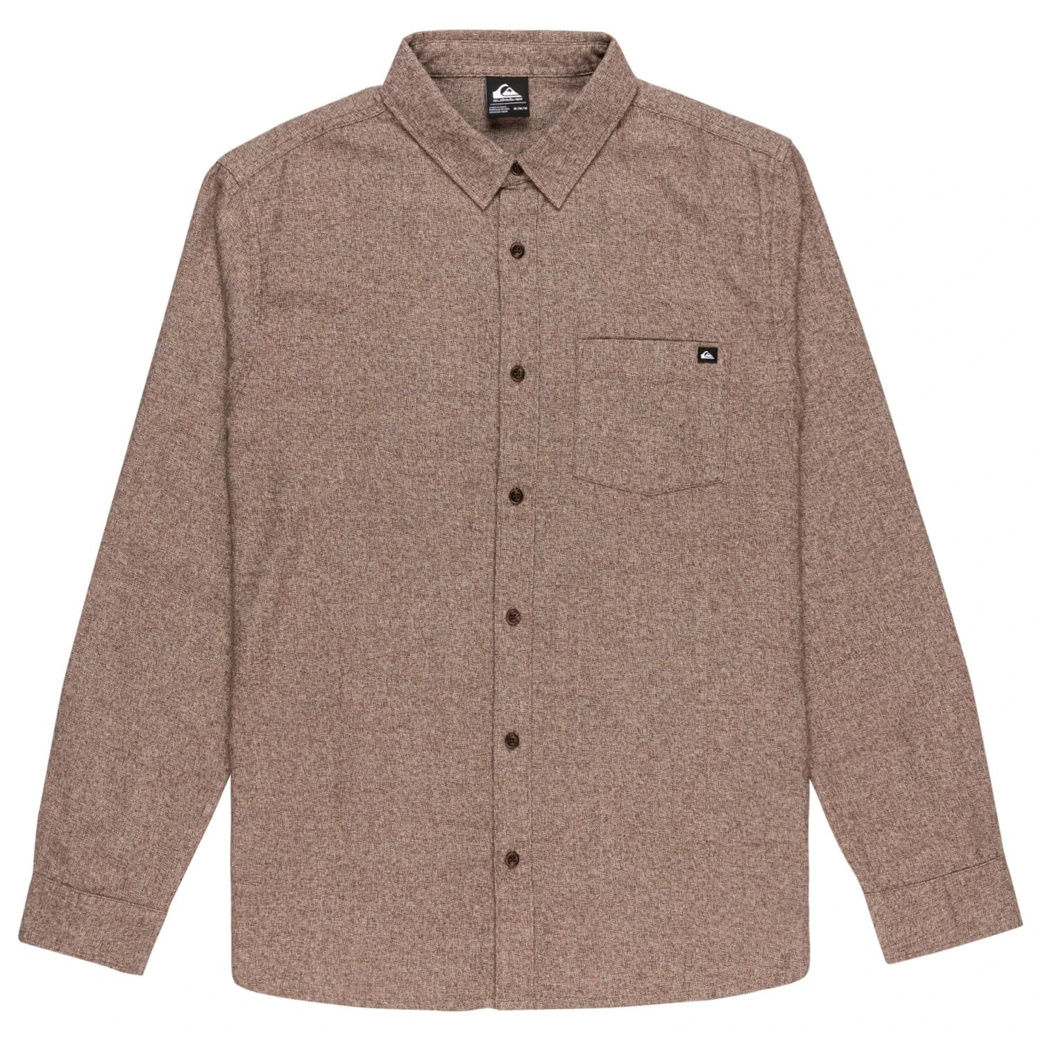 Мъжка риза с копчета Quiksilver Motherfly Heather L/S Shirt - Chocolate Brown