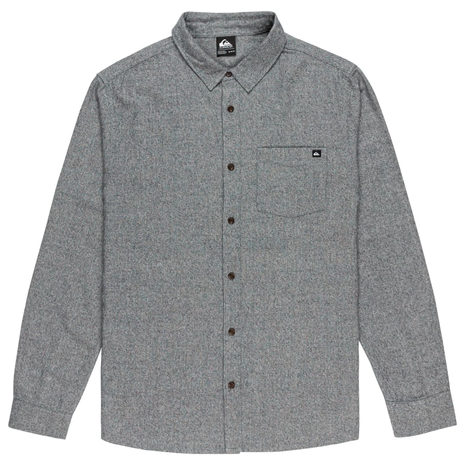 Мъжка риза с копчета Quiksilver Motherfly Heather L/S Shirt - India Ink