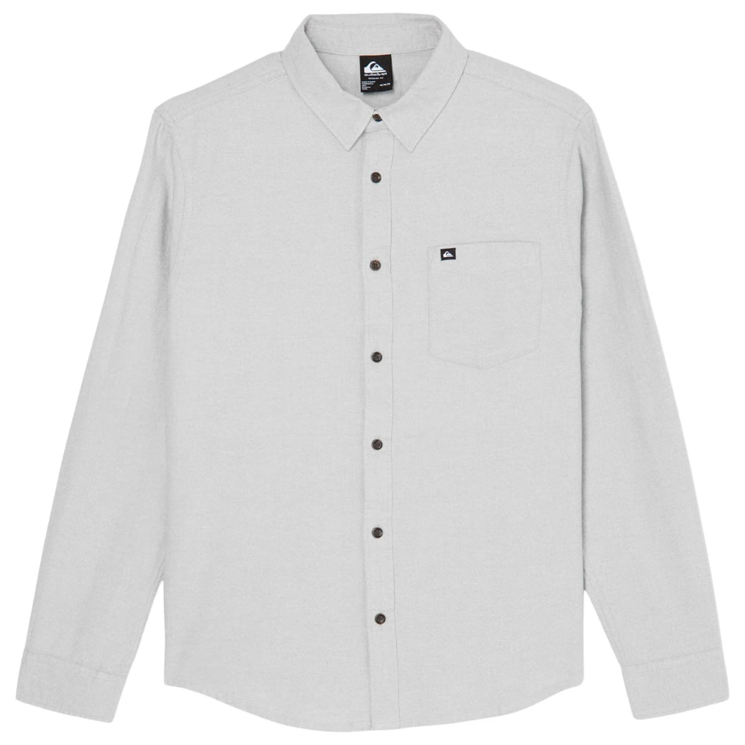 Мъжка риза с копчета Quiksilver Motherfly Heather L/S Shirt - Light Grey Heather