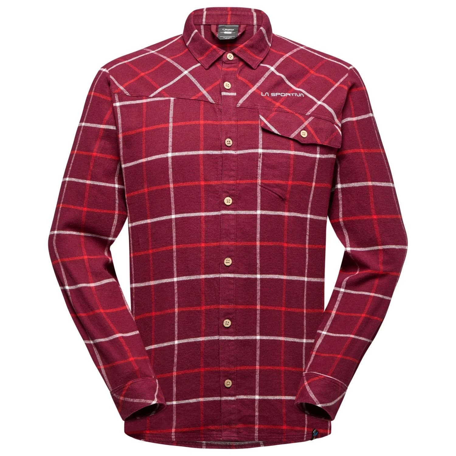 Мъжка риза с копчета La Sportiva Rambler Light Flannel Shirt - Redwood / Chalk