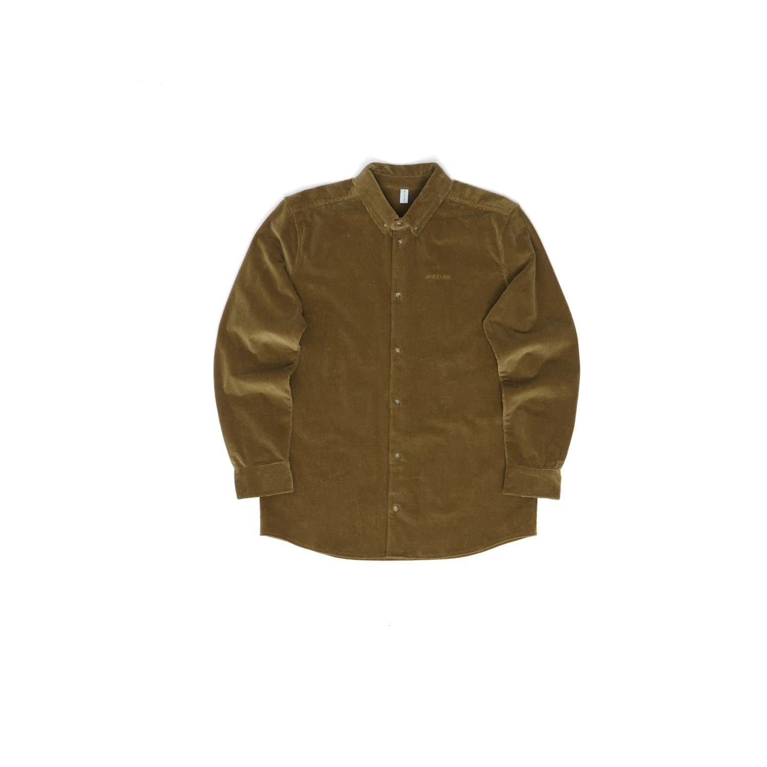 Мъжка риза с копчета Mazine Corduroy Shirt - Dried Olive