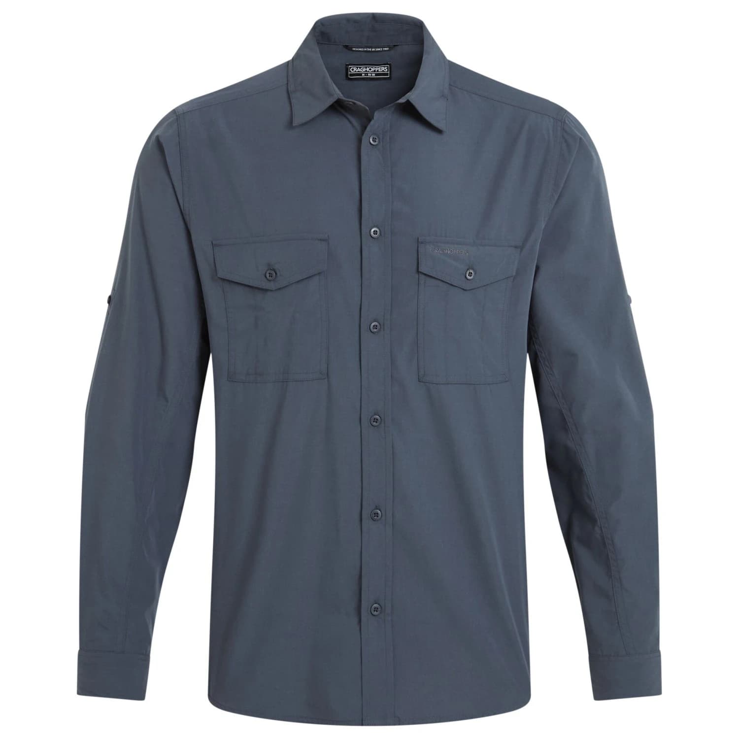 Мъжка риза с копчета Craghoppers Kiwi II Long Sleeved Shirt - Ombre Blue