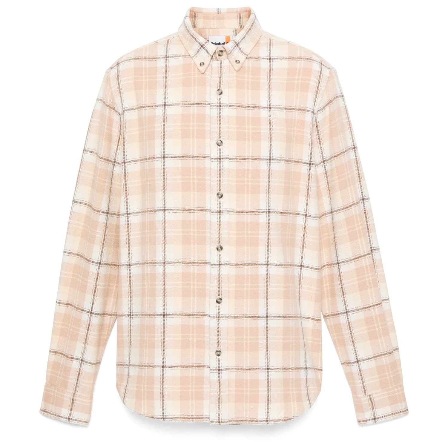 Мъжка риза с копчета Timberland Midweight Flannel Check Shirt - Angora Yd
