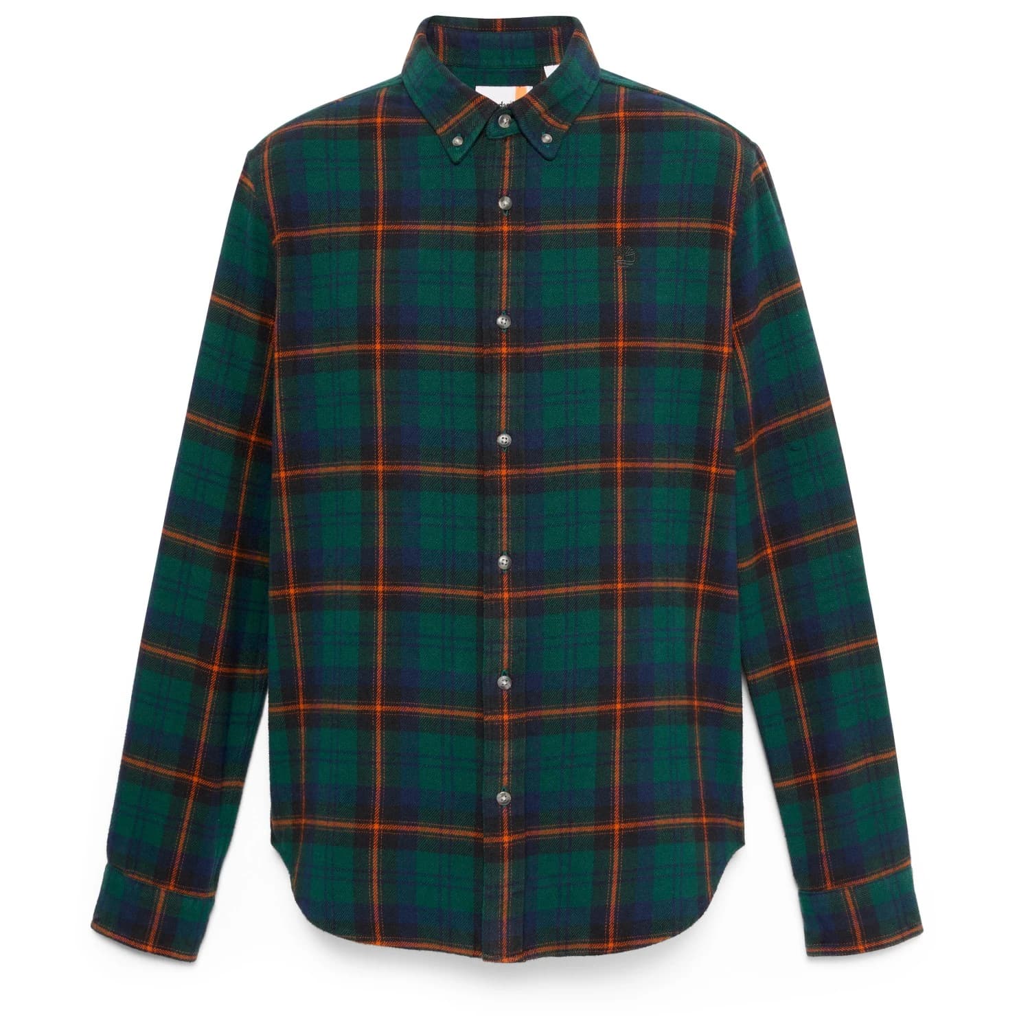 Мъжка риза с копчета Timberland Midweight Flannel Check Shirt - Green Gables Yd