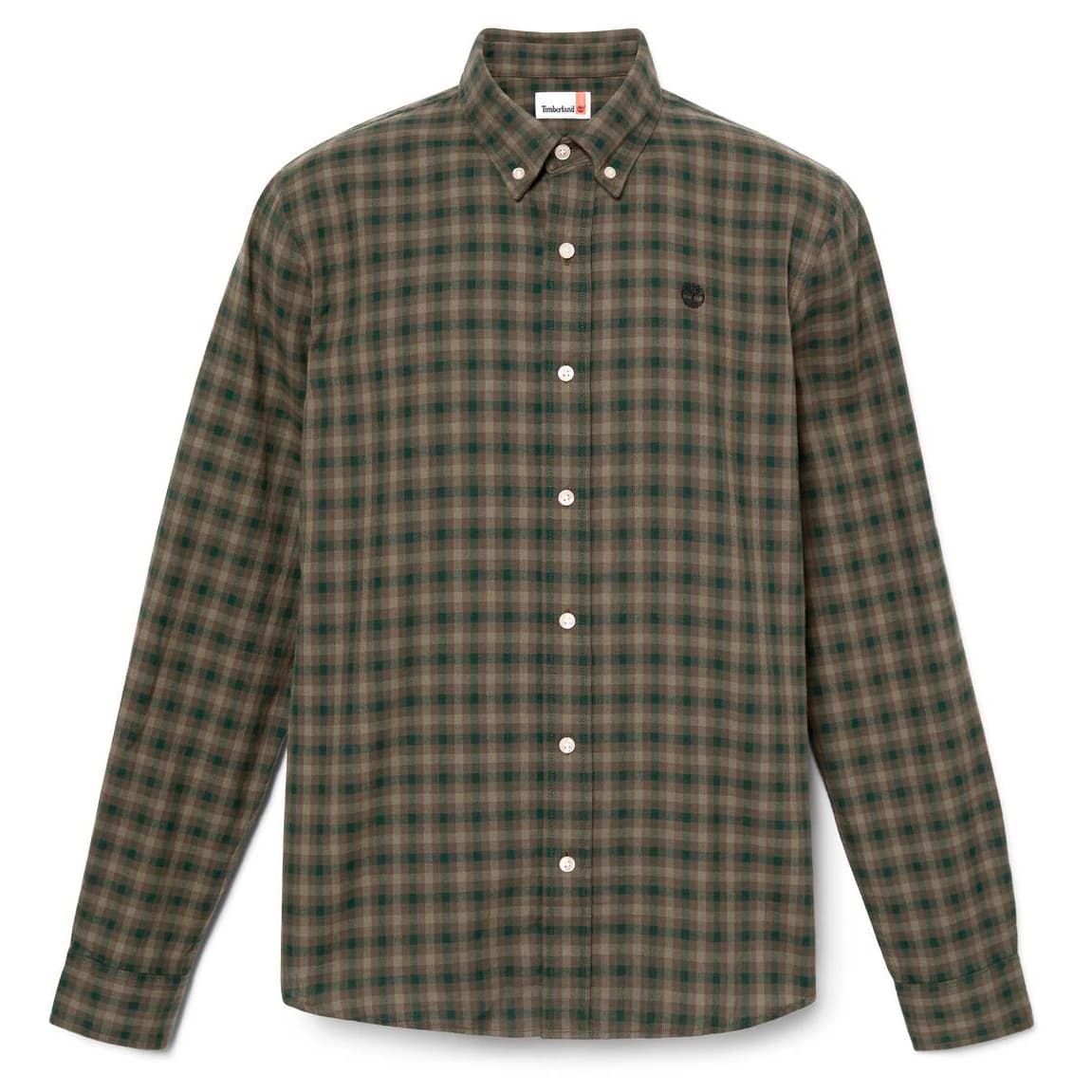 Мъжка риза с копчета Timberland Solucell Gingham Shirt - Leaf Green Yd