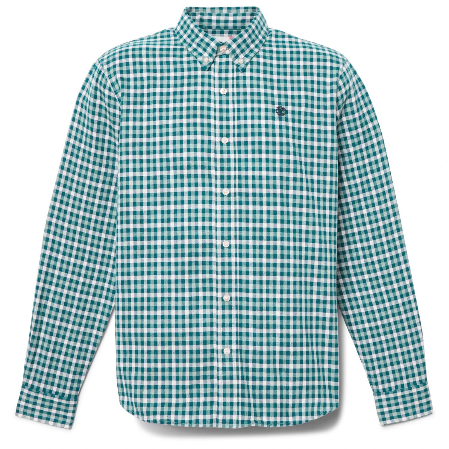 Мъжка риза с копчета Timberland Solucell Gingham Shirt - Silver Blue Yd
