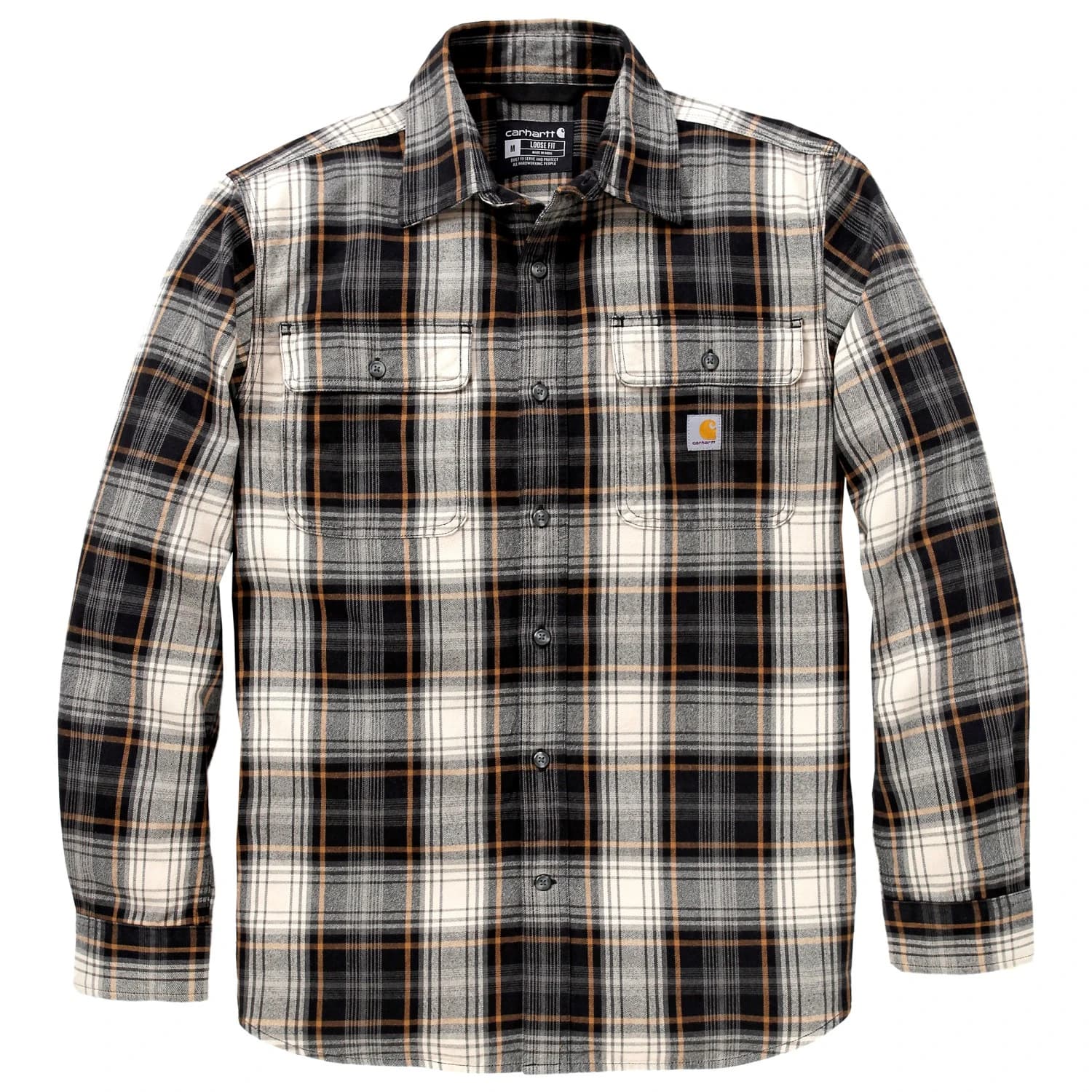 Риза с копчета Carhartt L/S Plaid Shirt - Black